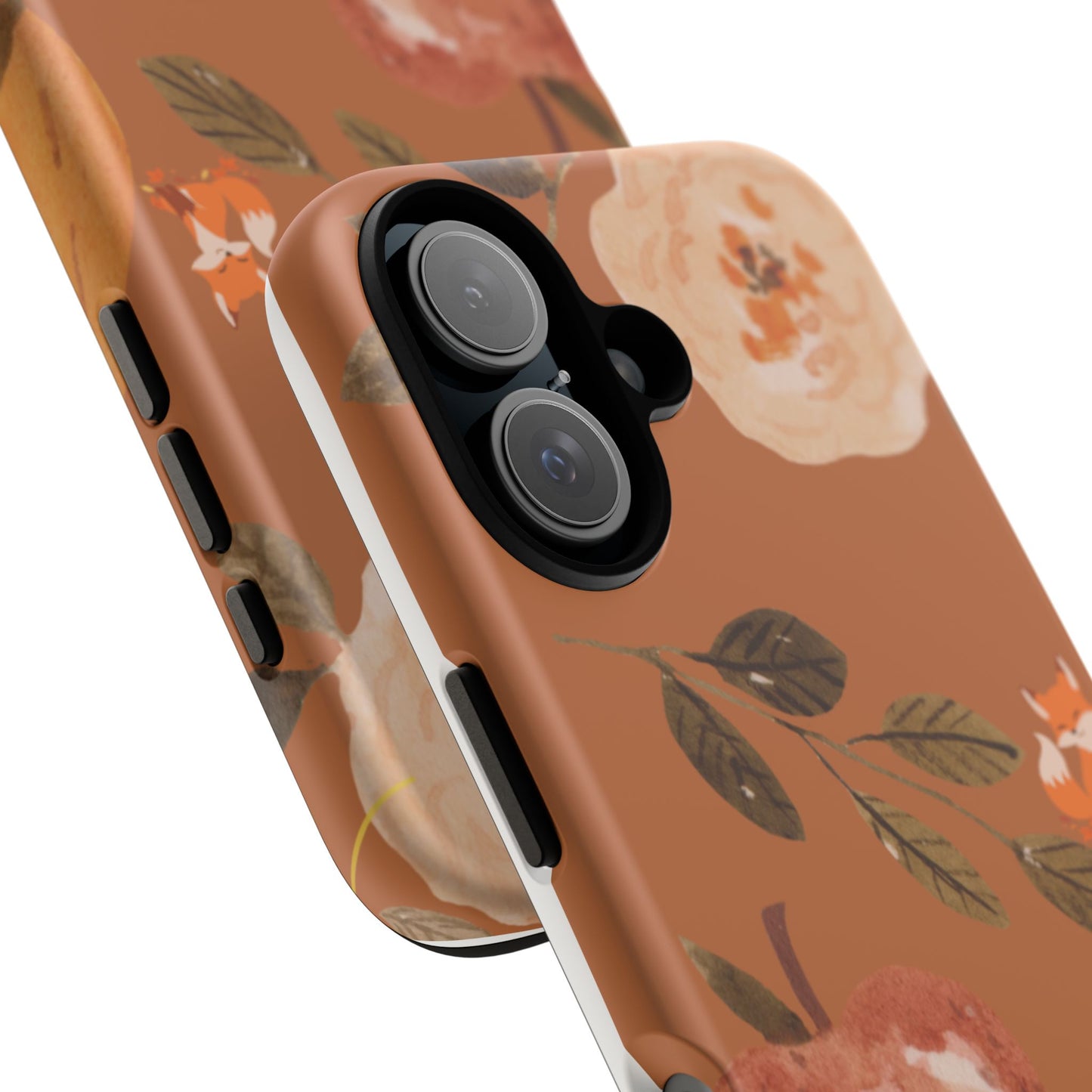 Cozy Autumn Phone Case, Fall-Themed Protective Cover, Cute Nature Design, Squirrel and Apple Motif, Cozy Gift for Nature Lovers