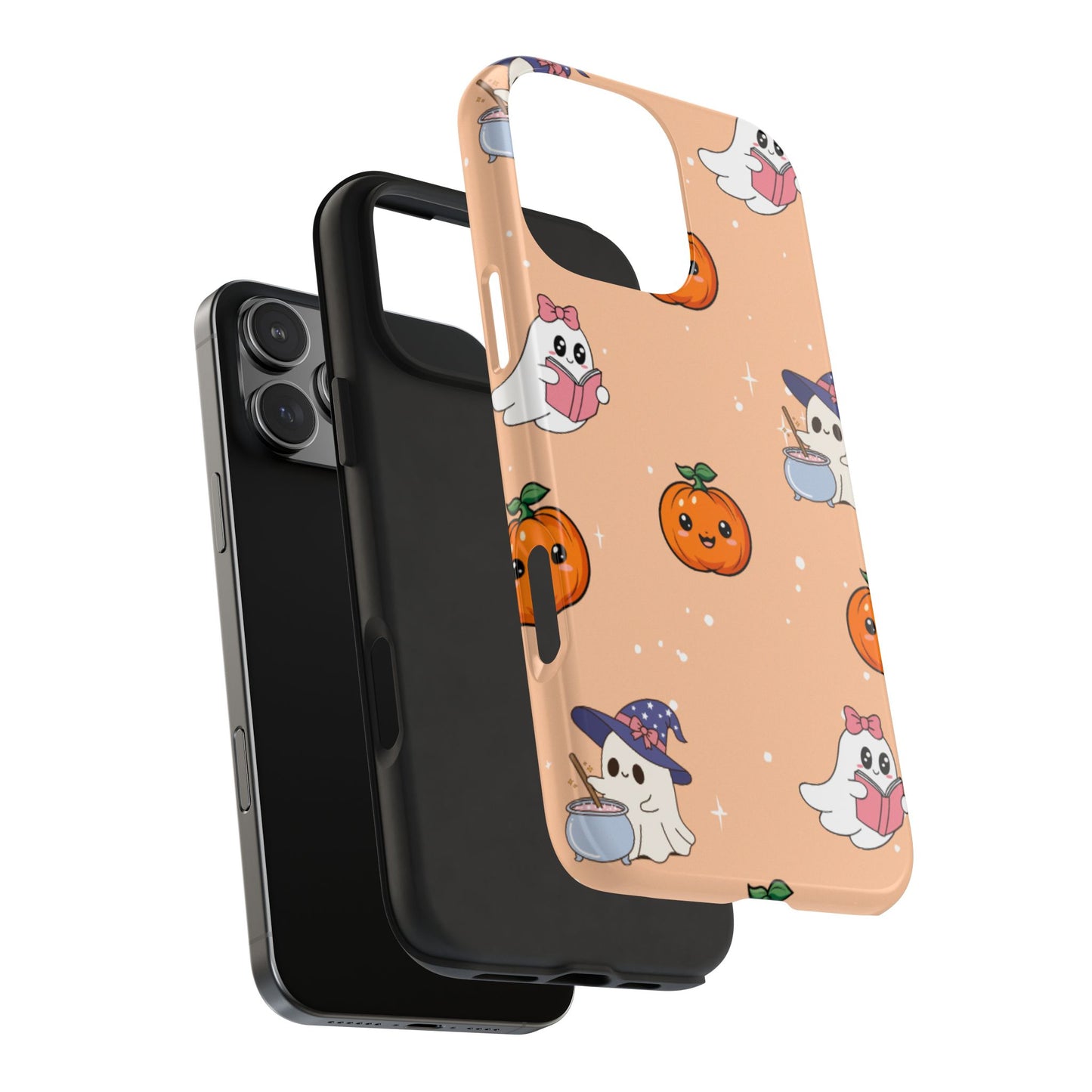 Halloween Ghosts Phone Case, Cute Tough Case, Pumpkin Designs, Spooky Decor, Fall Accessories, Trick or Treat Gift