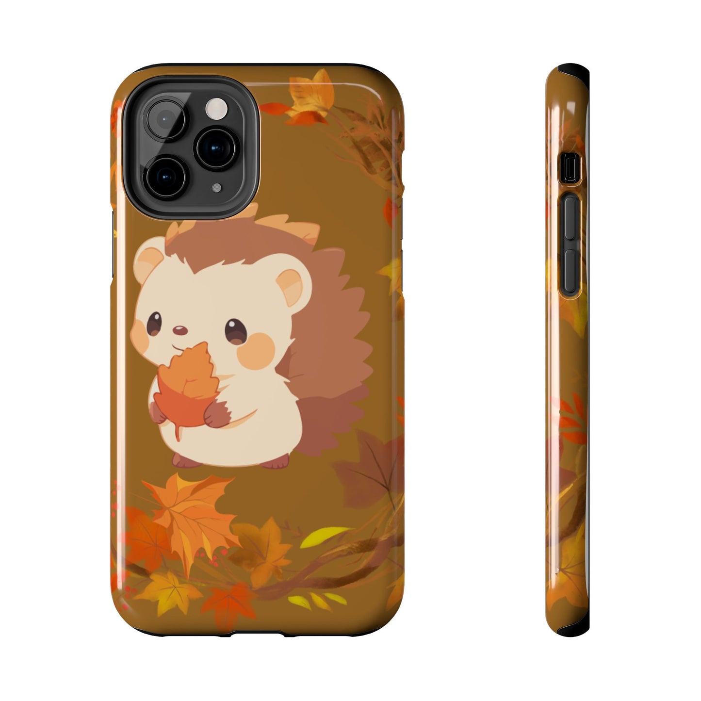 Cute Hedgehog Phone Cases, Fall Decor, Animal Lovers Gifts, Autumn Vibes, Unique Cell Phone Cover, Hedgehog Design