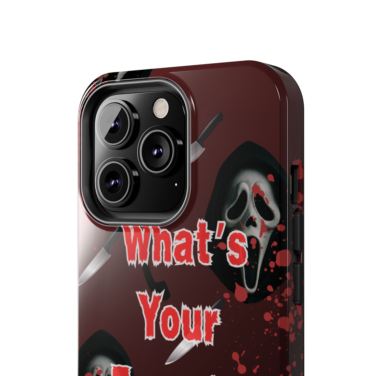 Horror-Themed Phone Case for Movie Lovers, Tough Clear Case for Halloween, Scary Movie Fan Gift, Smartphone Cover, Unique Horror Design