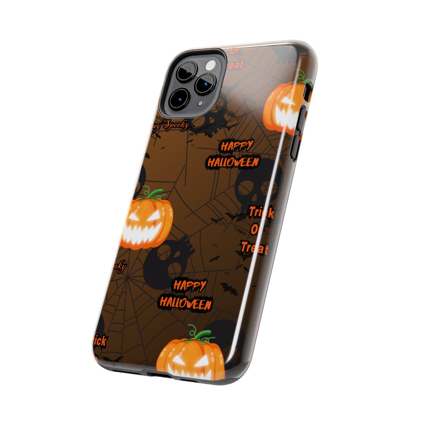 Halloween Tough Phone Cases, Spooky Mobile Covers, Trick or Treat Phone Case, Halloween Gifts, Fall Tech Accessories