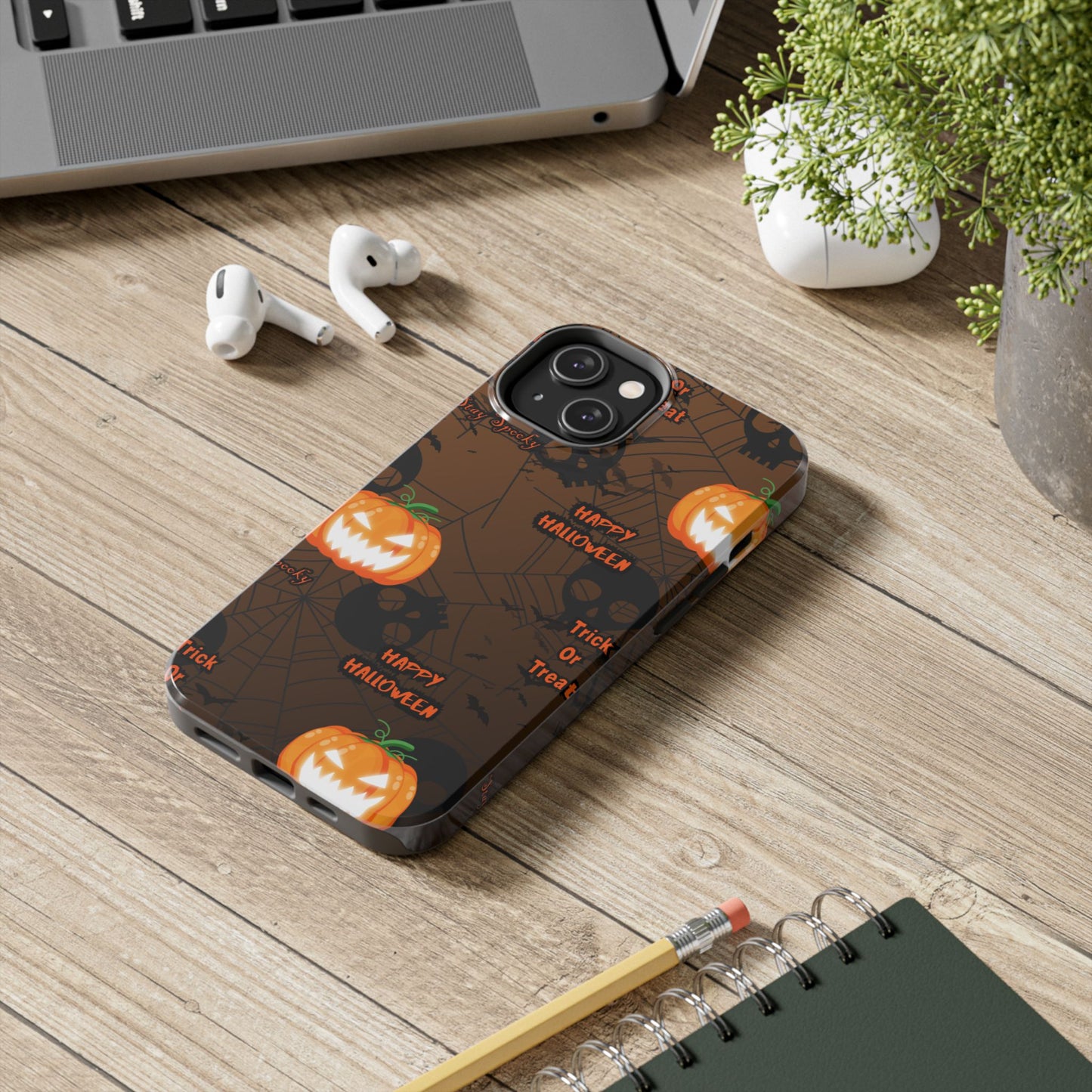 Halloween Tough Phone Cases, Spooky Mobile Covers, Trick or Treat Phone Case, Halloween Gifts, Fall Tech Accessories