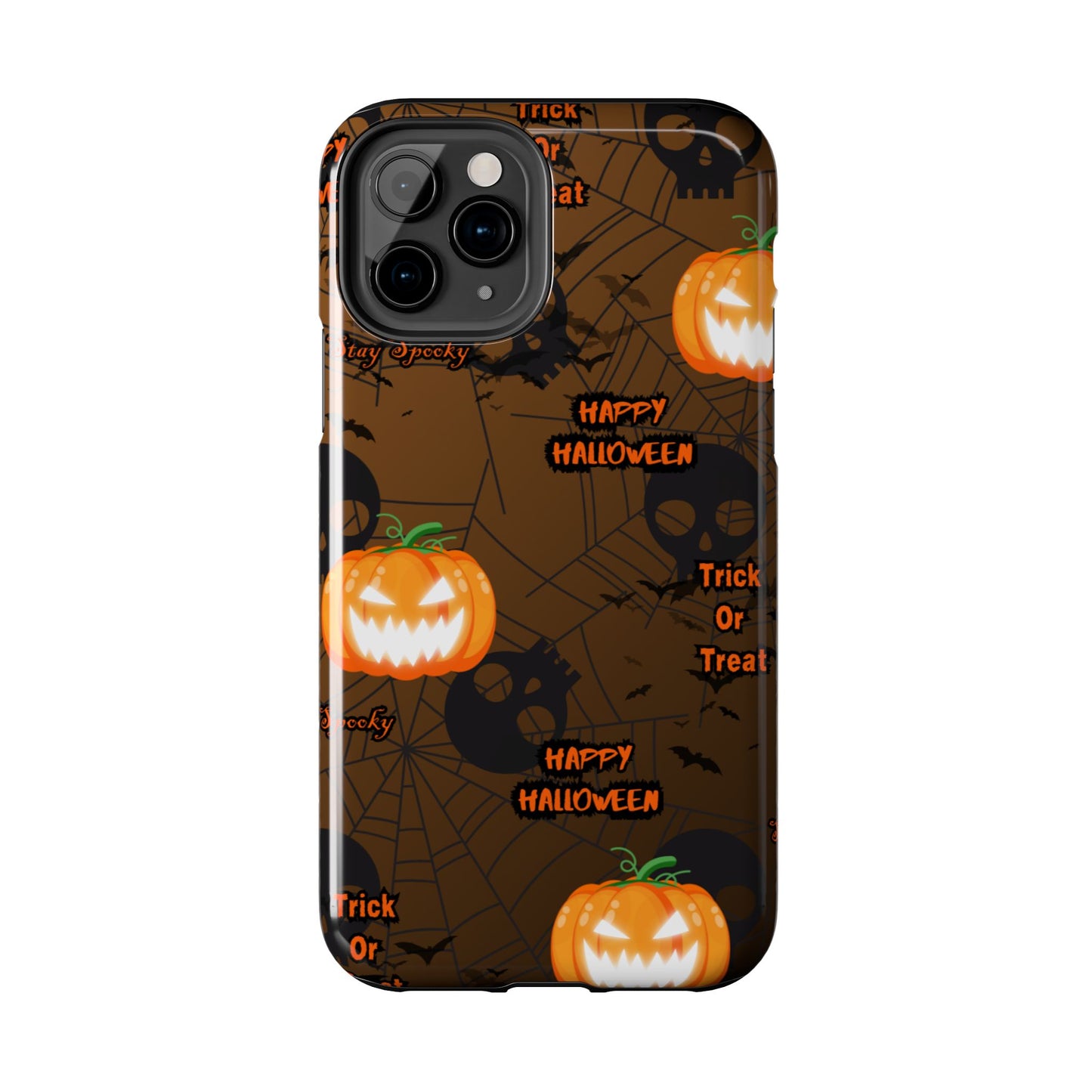 Halloween Tough Phone Cases, Spooky Mobile Covers, Trick or Treat Phone Case, Halloween Gifts, Fall Tech Accessories