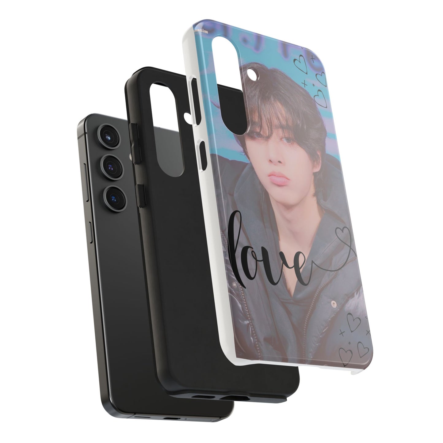 Jake Sim Phone Case, Trendy Phone Accessory, Unique Gift, Love Design, Customizable Phone Case, Heart Print Case