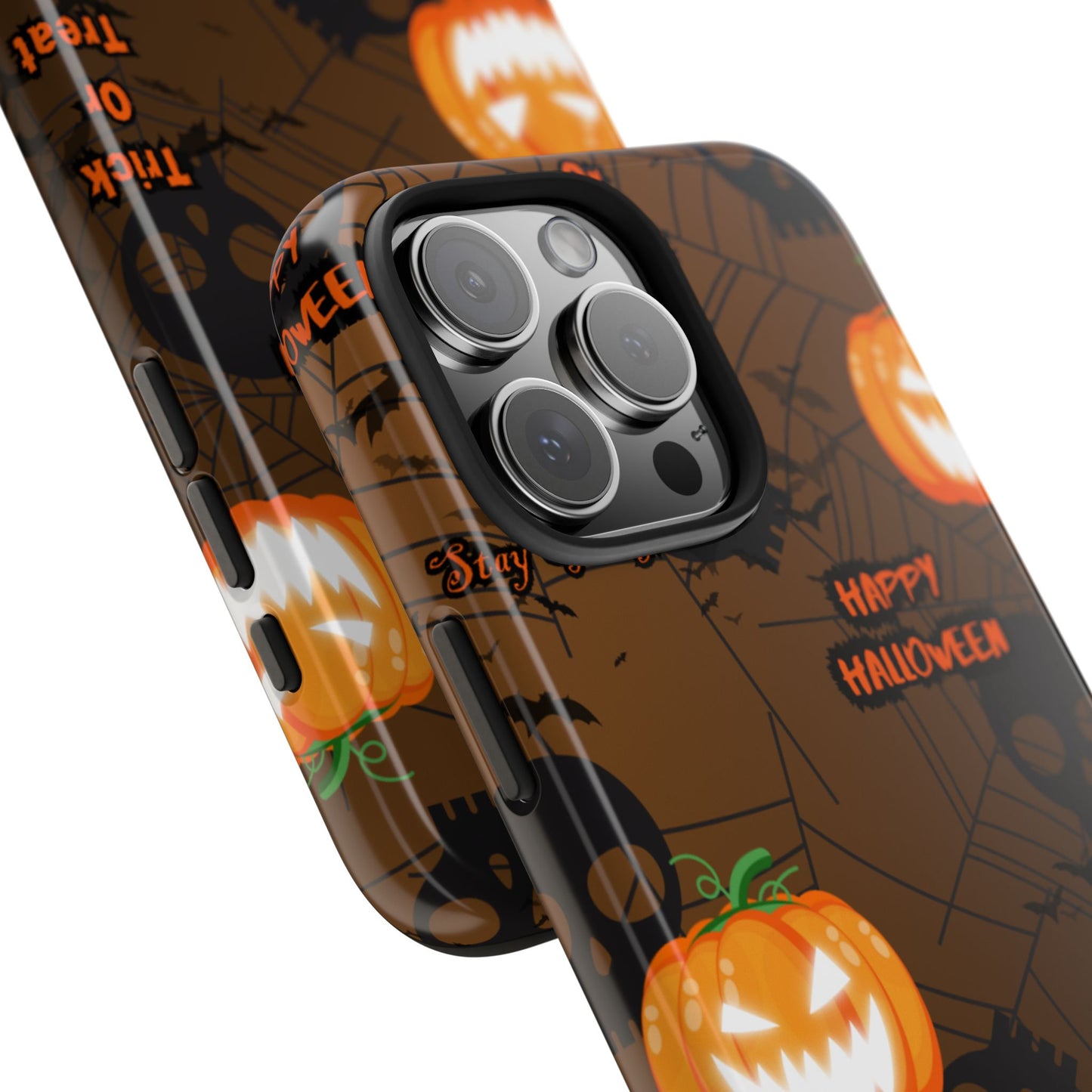 Halloween Tough Phone Cases, Spooky Mobile Covers, Trick or Treat Phone Case, Halloween Gifts, Fall Tech Accessories