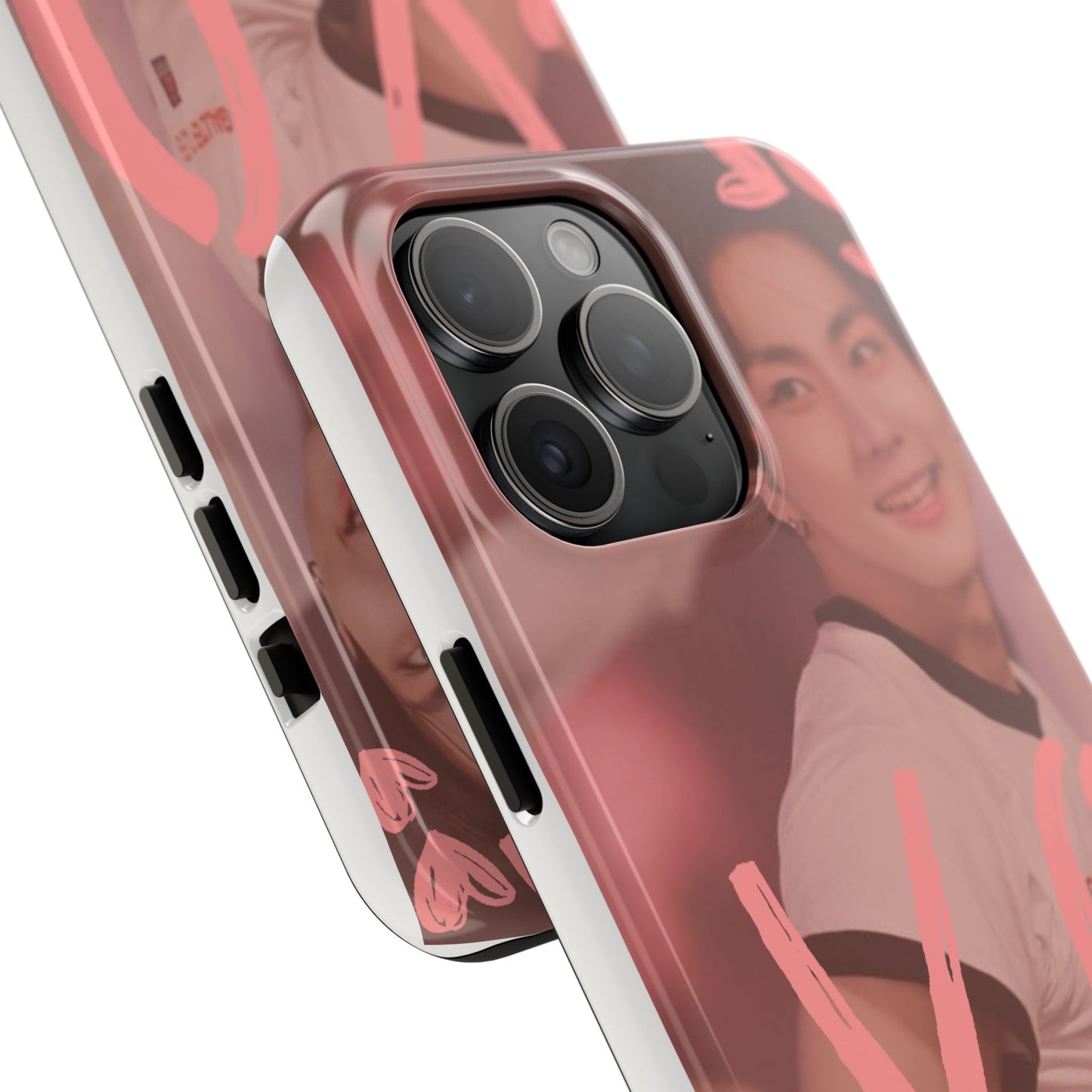 Romantic Phone Case featuring 'XO' Design, Cute Gift for Teens, Valentine's Day, Durable Protection, Fashion Accessory, Love Themed