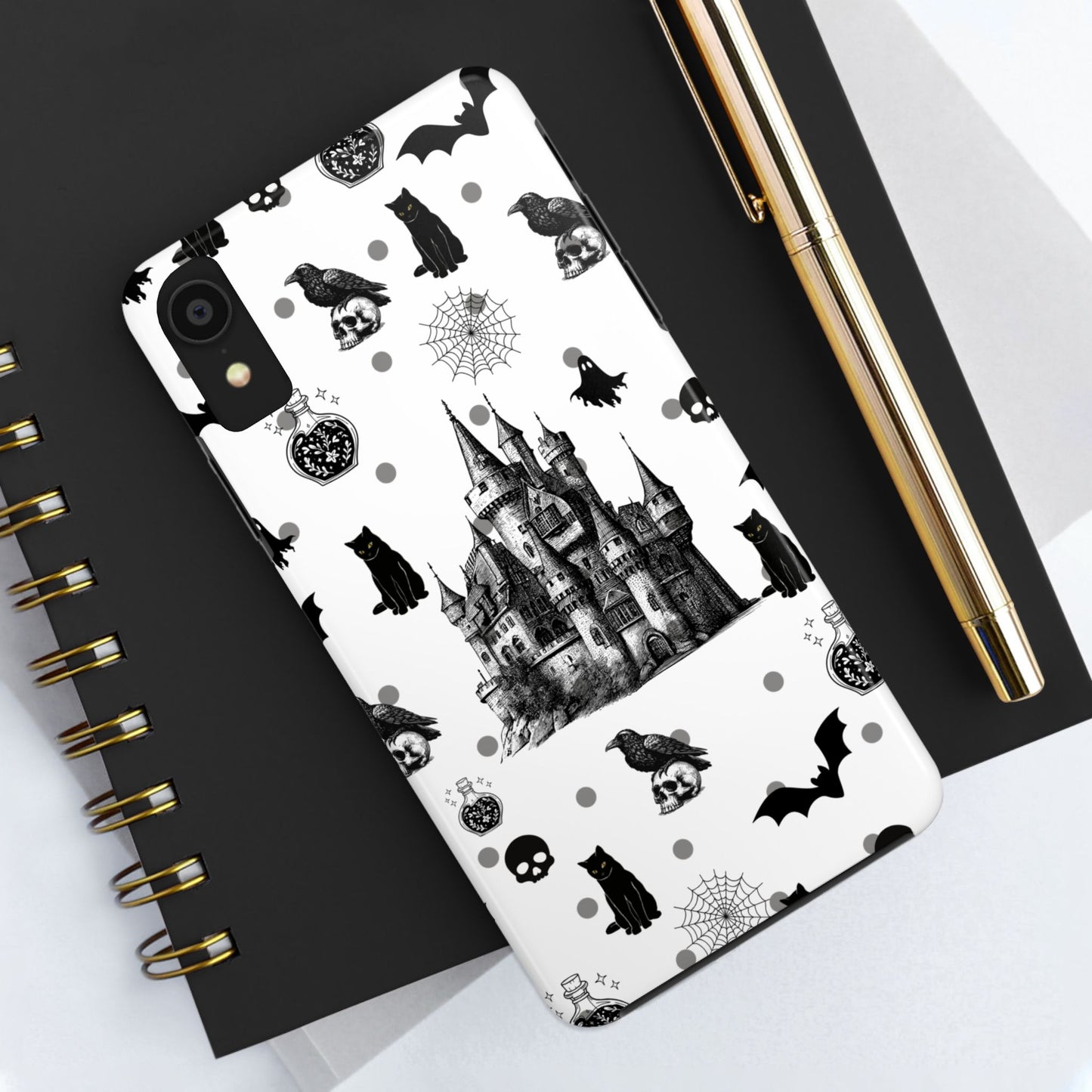 Gothic Castle Phone Cases - Tough & Stylish, Halloween Gifts, Spooky Vibe, Unique Designs, Phone Accessories, Customized Cases