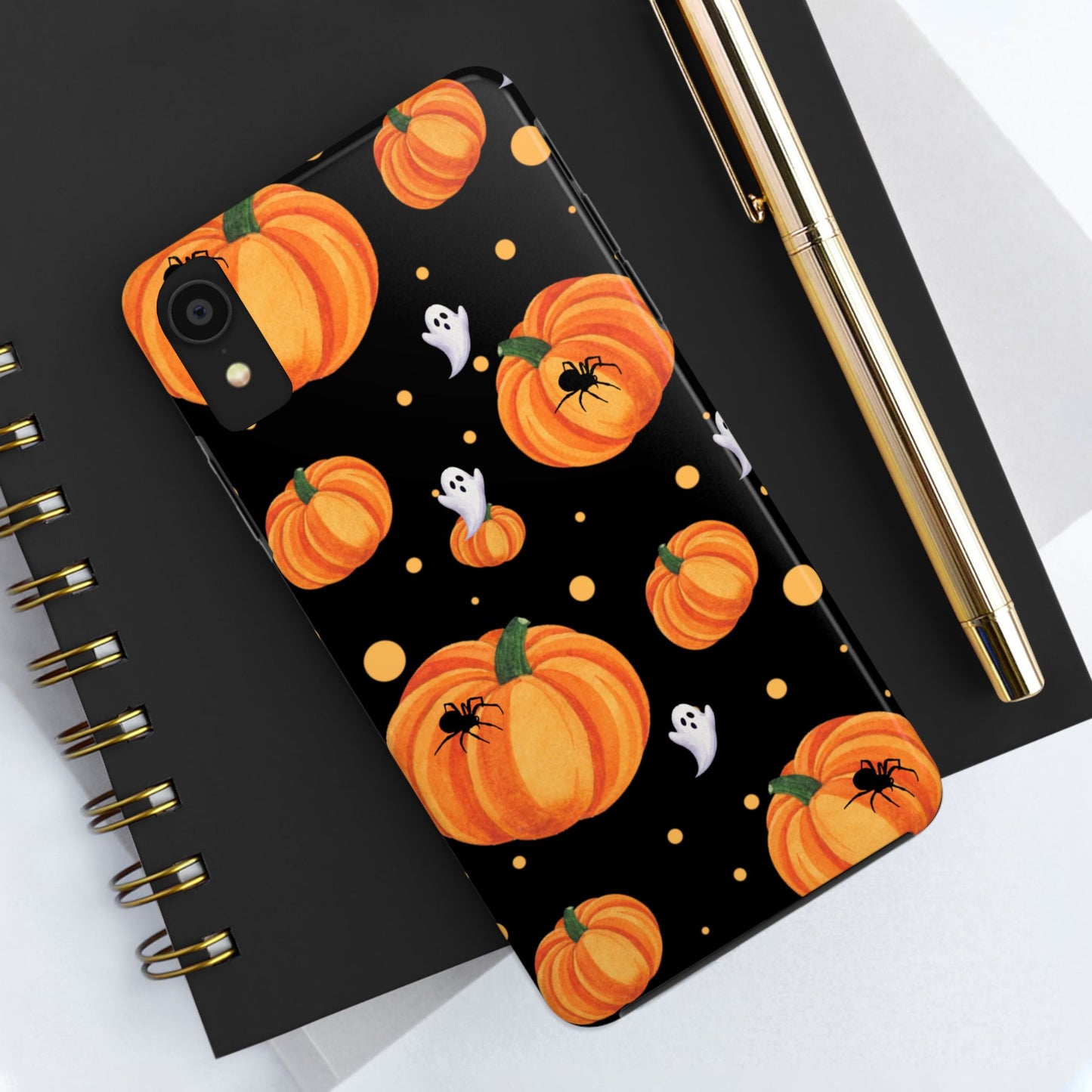 Halloween Pumpkin Phone Case, Spooky Ghost Phone Cover, Fall Autumn Decor, Cute Halloween Gifts, Mobile Protection