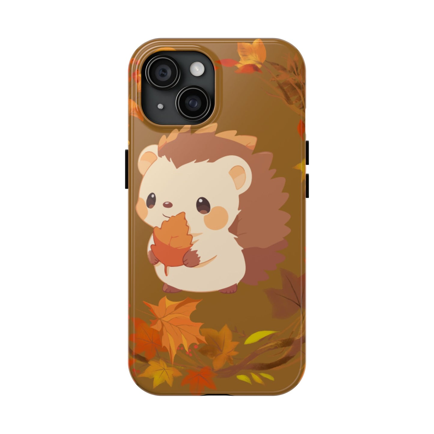 Cute Hedgehog Phone Cases, Fall Decor, Animal Lovers Gifts, Autumn Vibes, Unique Cell Phone Cover, Hedgehog Design