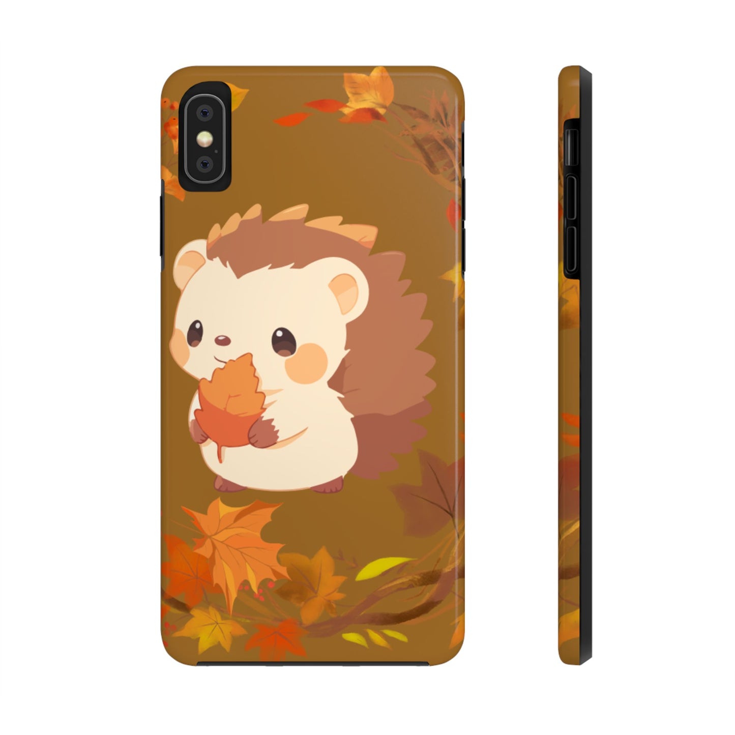 Cute Hedgehog Phone Cases, Fall Decor, Animal Lovers Gifts, Autumn Vibes, Unique Cell Phone Cover, Hedgehog Design