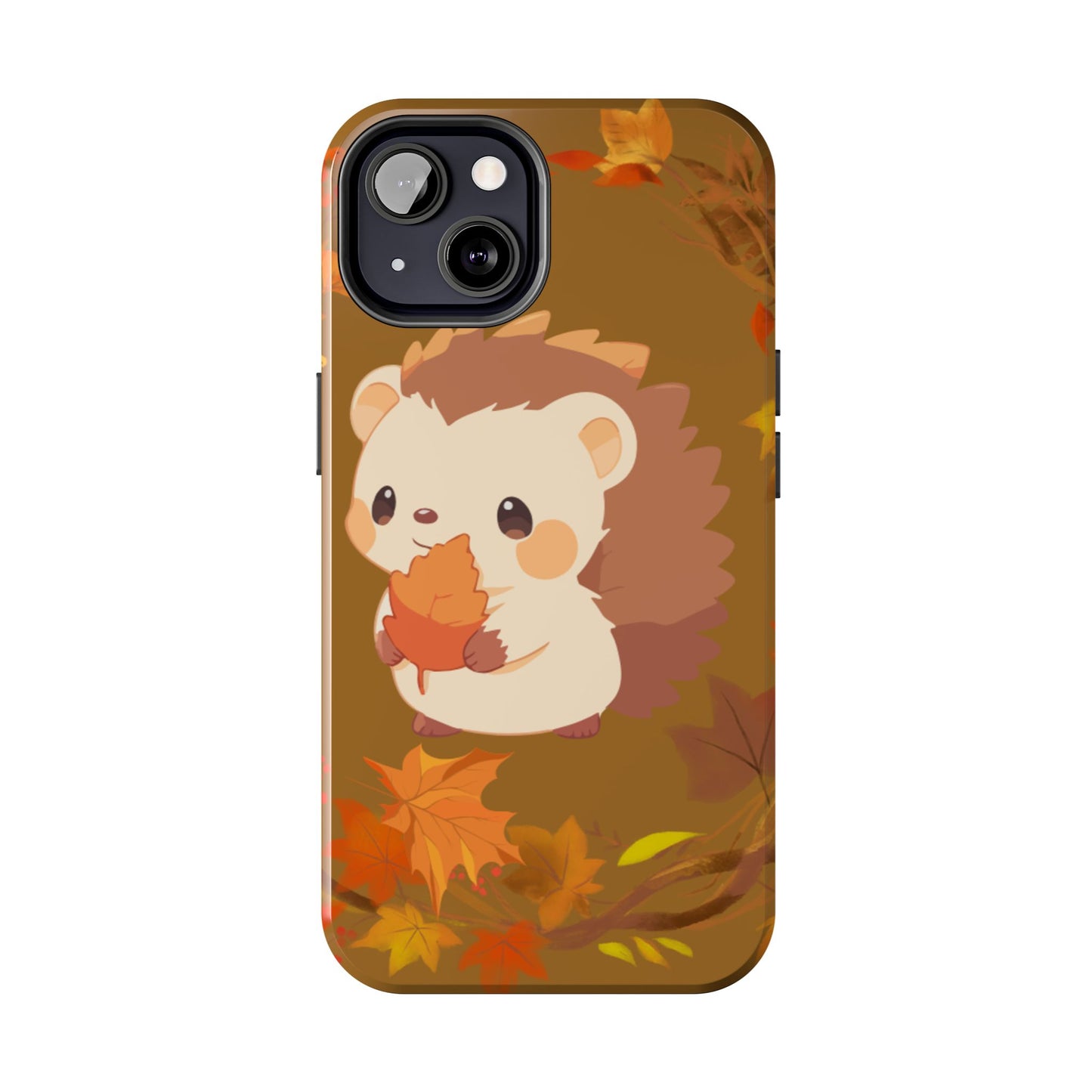 Cute Hedgehog Phone Cases, Fall Decor, Animal Lovers Gifts, Autumn Vibes, Unique Cell Phone Cover, Hedgehog Design