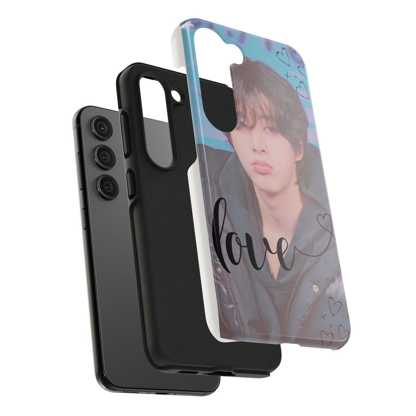 Jake Sim Phone Case, Trendy Phone Accessory, Unique Gift, Love Design, Customizable Phone Case, Heart Print Case