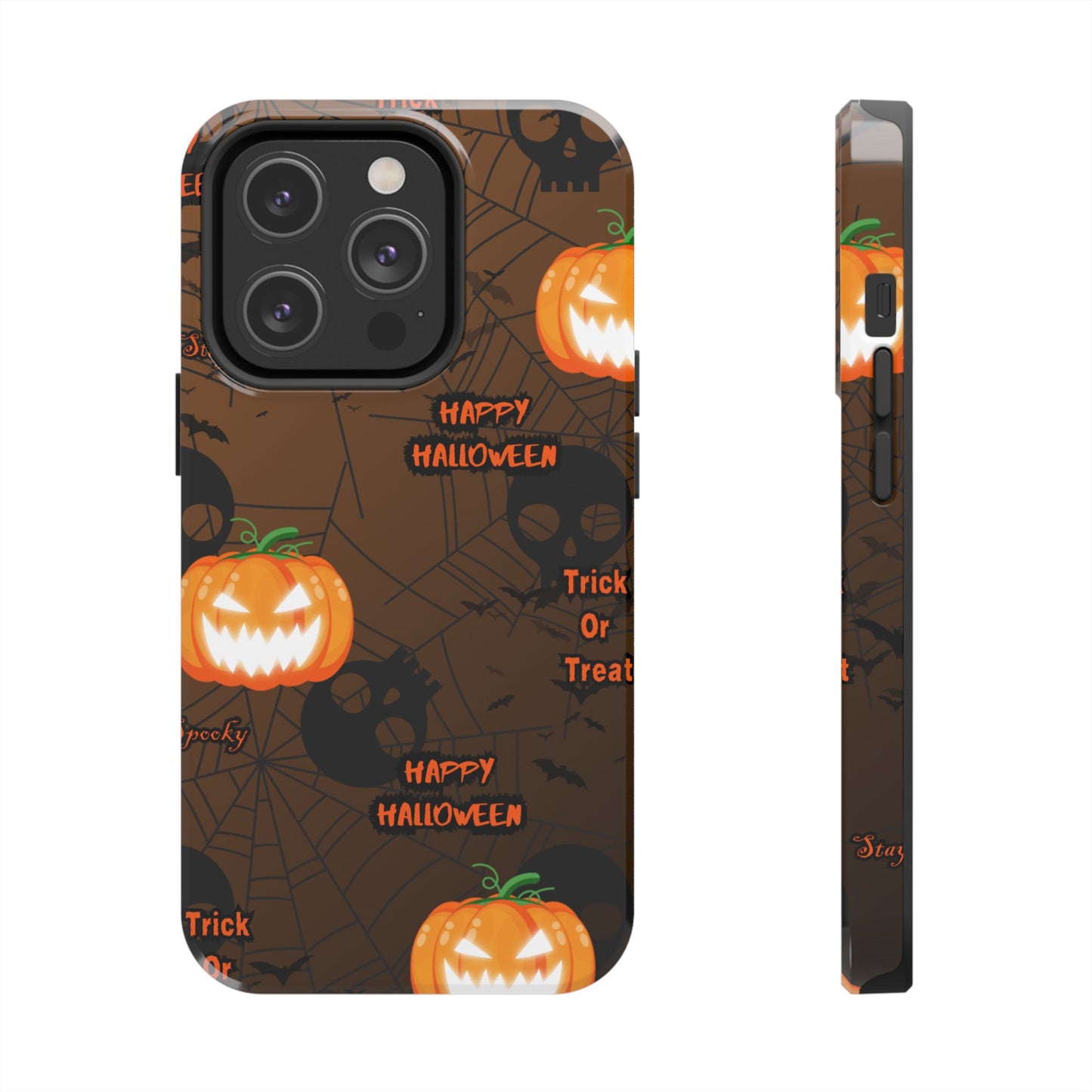 Halloween Tough Phone Cases, Spooky Mobile Covers, Trick or Treat Phone Case, Halloween Gifts, Fall Tech Accessories