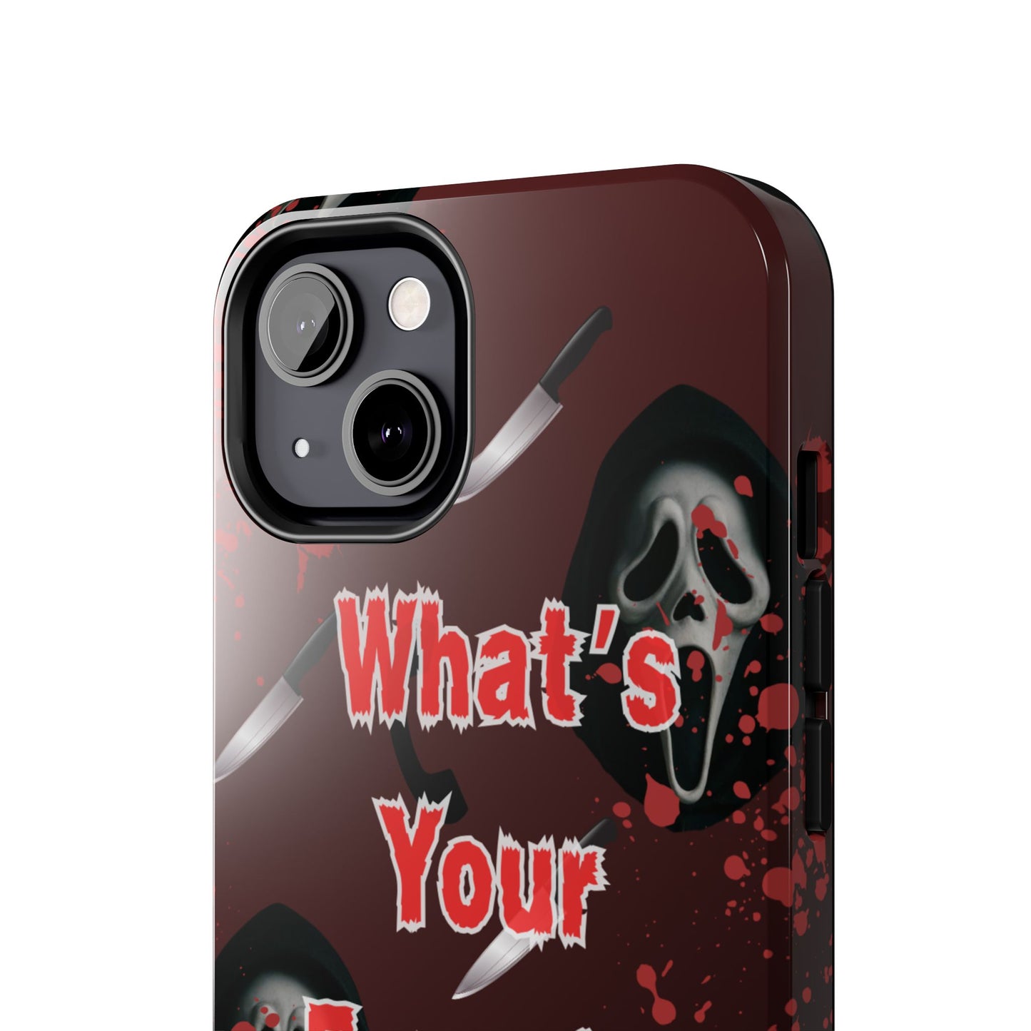 Horror-Themed Phone Case for Movie Lovers, Tough Clear Case for Halloween, Scary Movie Fan Gift, Smartphone Cover, Unique Horror Design