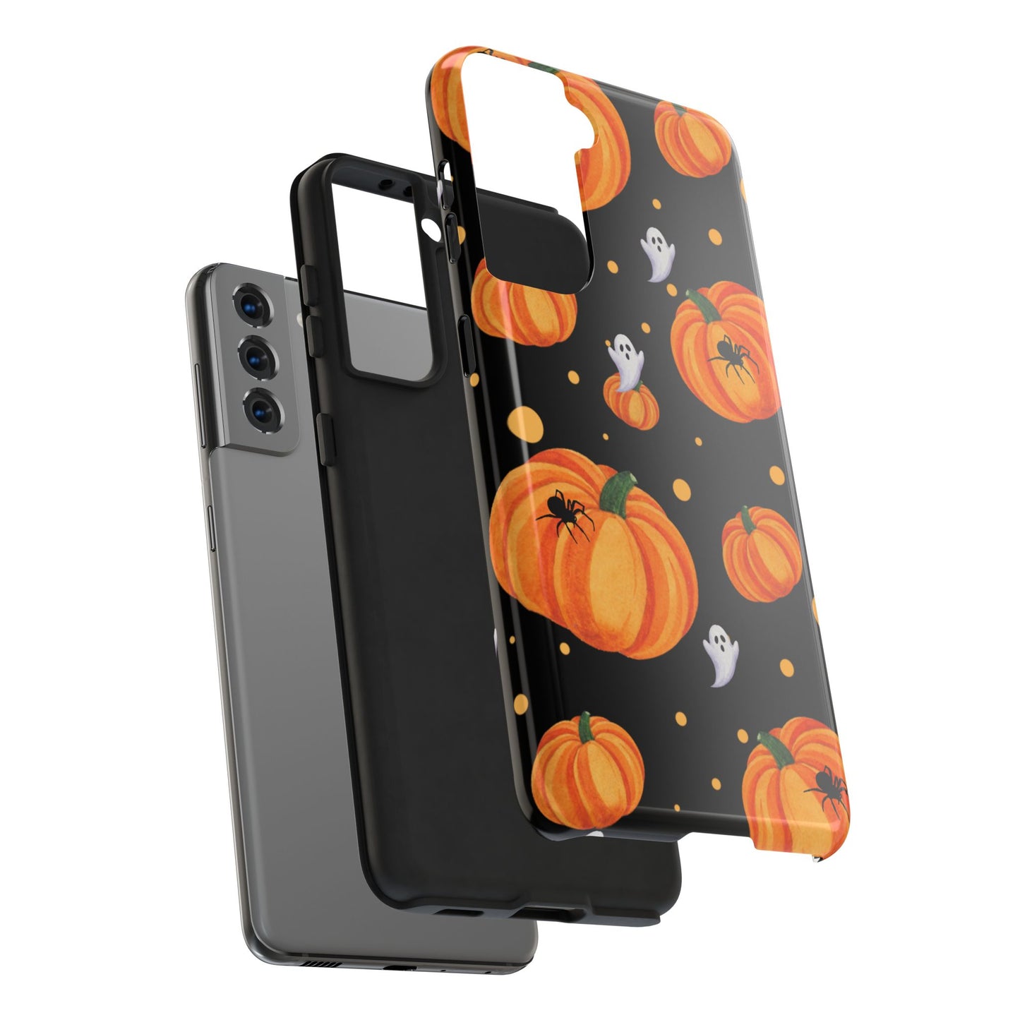 Halloween Pumpkin Phone Case, Spooky Ghost Phone Cover, Fall Autumn Decor, Cute Halloween Gifts, Mobile Protection