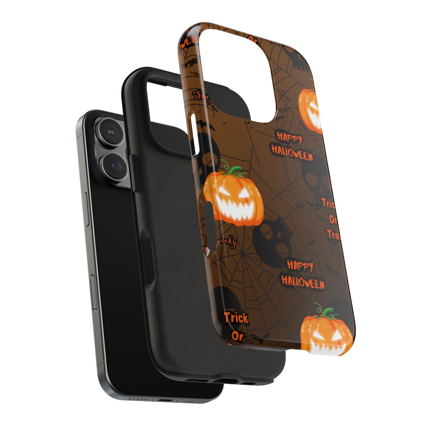 Halloween Tough Phone Cases, Spooky Mobile Covers, Trick or Treat Phone Case, Halloween Gifts, Fall Tech Accessories