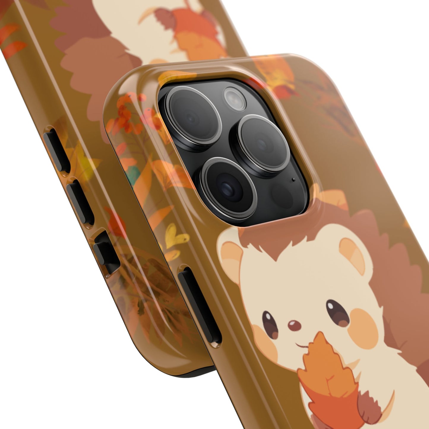 Cute Hedgehog Phone Cases, Fall Decor, Animal Lovers Gifts, Autumn Vibes, Unique Cell Phone Cover, Hedgehog Design