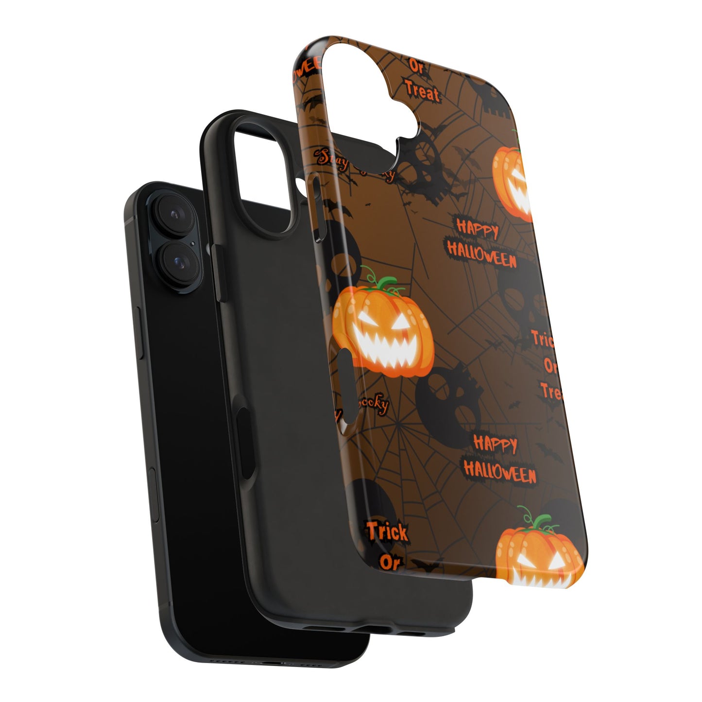 Halloween Tough Phone Cases, Spooky Mobile Covers, Trick or Treat Phone Case, Halloween Gifts, Fall Tech Accessories
