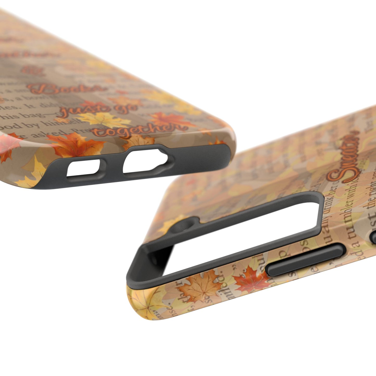 Sweater Weather Phone Case, Cozy Book Lover Accessories, Fall Aesthetic, Ideal for Readers, Unique Gift for Bookworms, Autumn Vibes