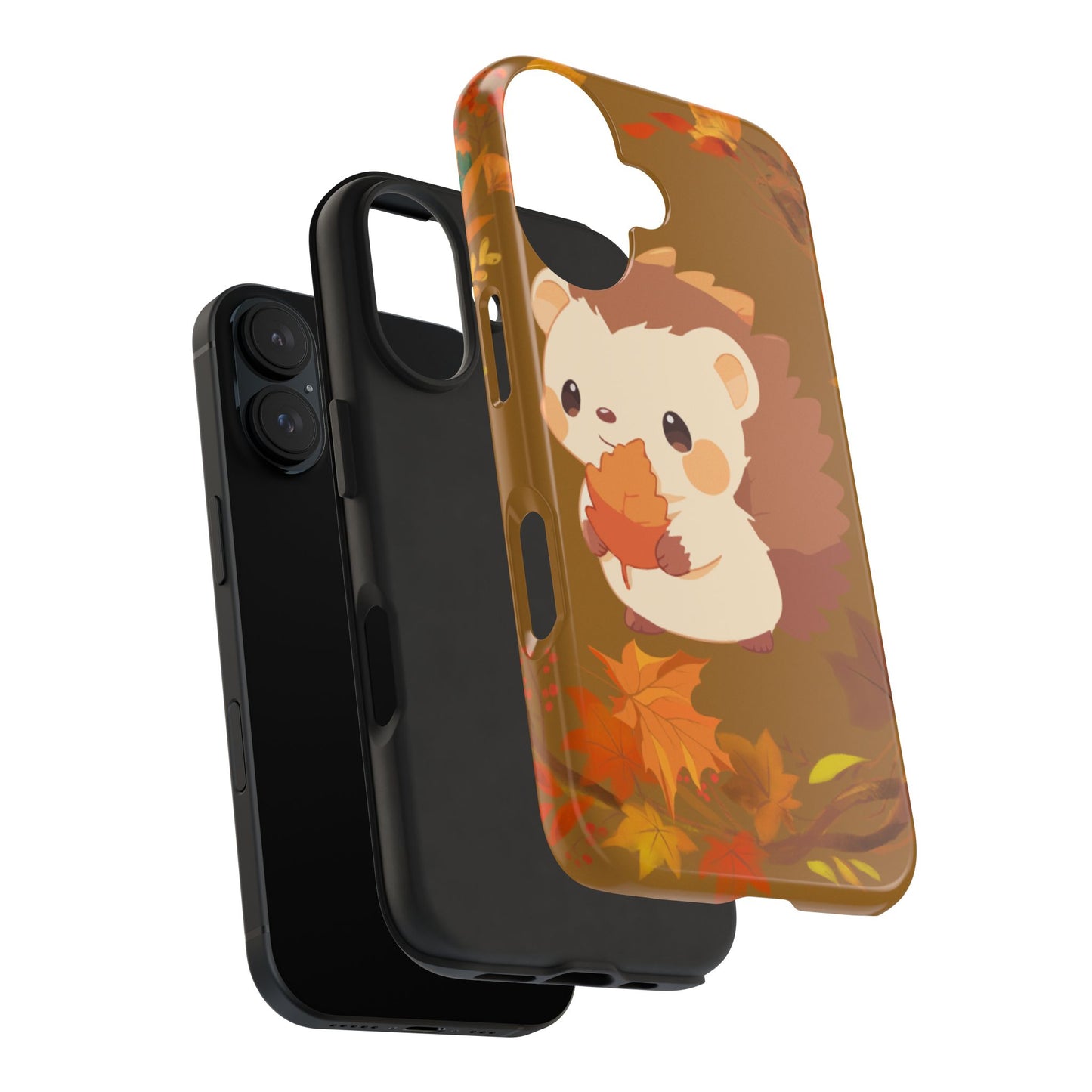 Cute Hedgehog Phone Cases, Fall Decor, Animal Lovers Gifts, Autumn Vibes, Unique Cell Phone Cover, Hedgehog Design
