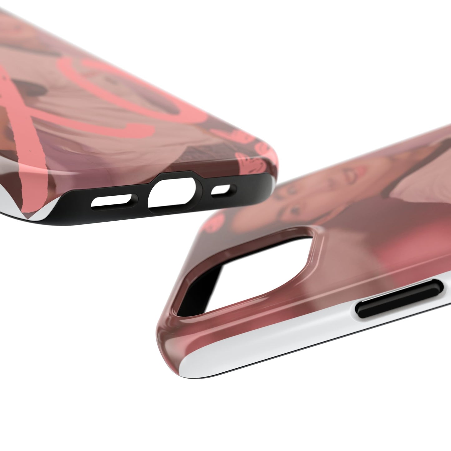 Romantic Phone Case featuring 'XO' Design, Cute Gift for Teens, Valentine's Day, Durable Protection, Fashion Accessory, Love Themed