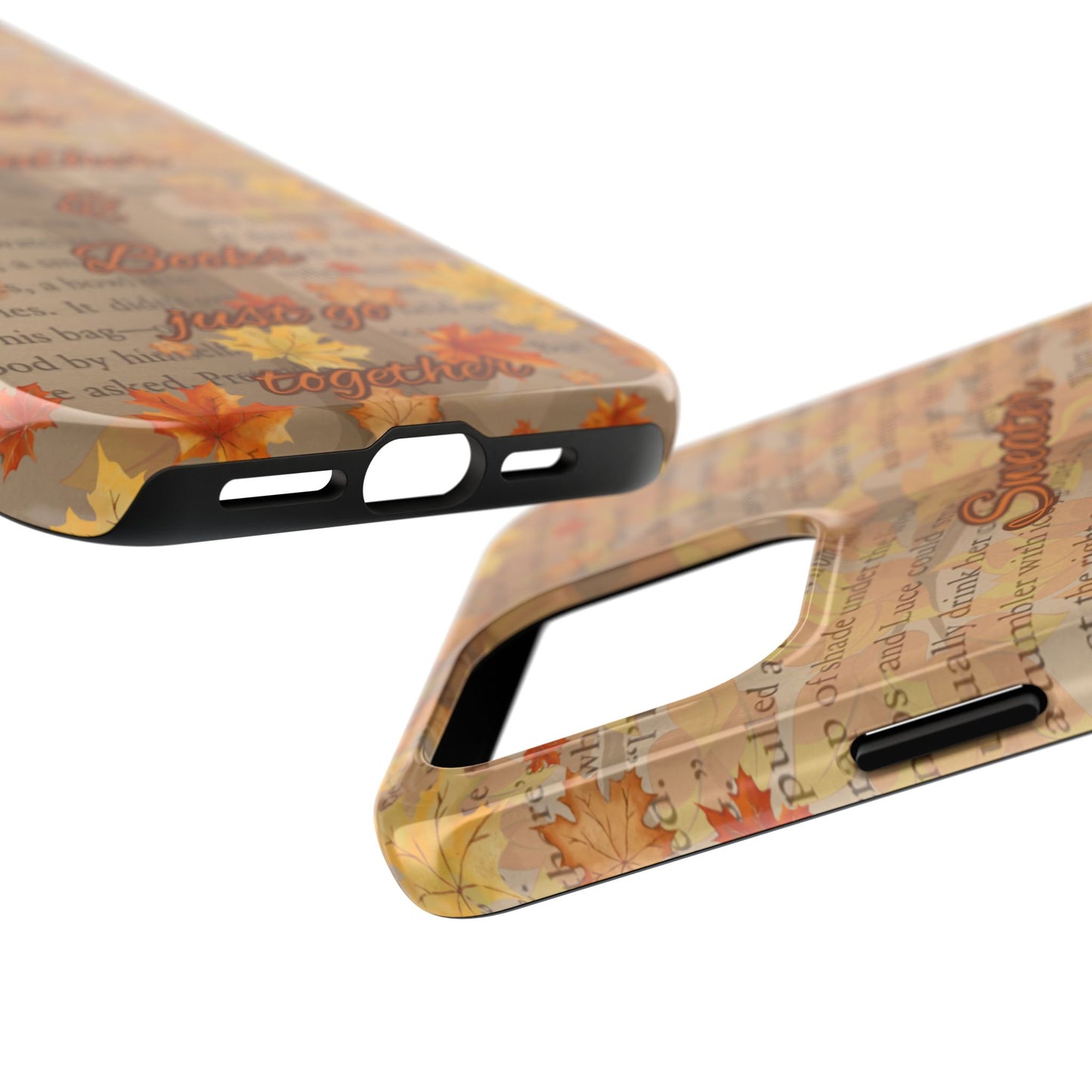 Sweater Weather Phone Case, Cozy Book Lover Accessories, Fall Aesthetic, Ideal for Readers, Unique Gift for Bookworms, Autumn Vibes