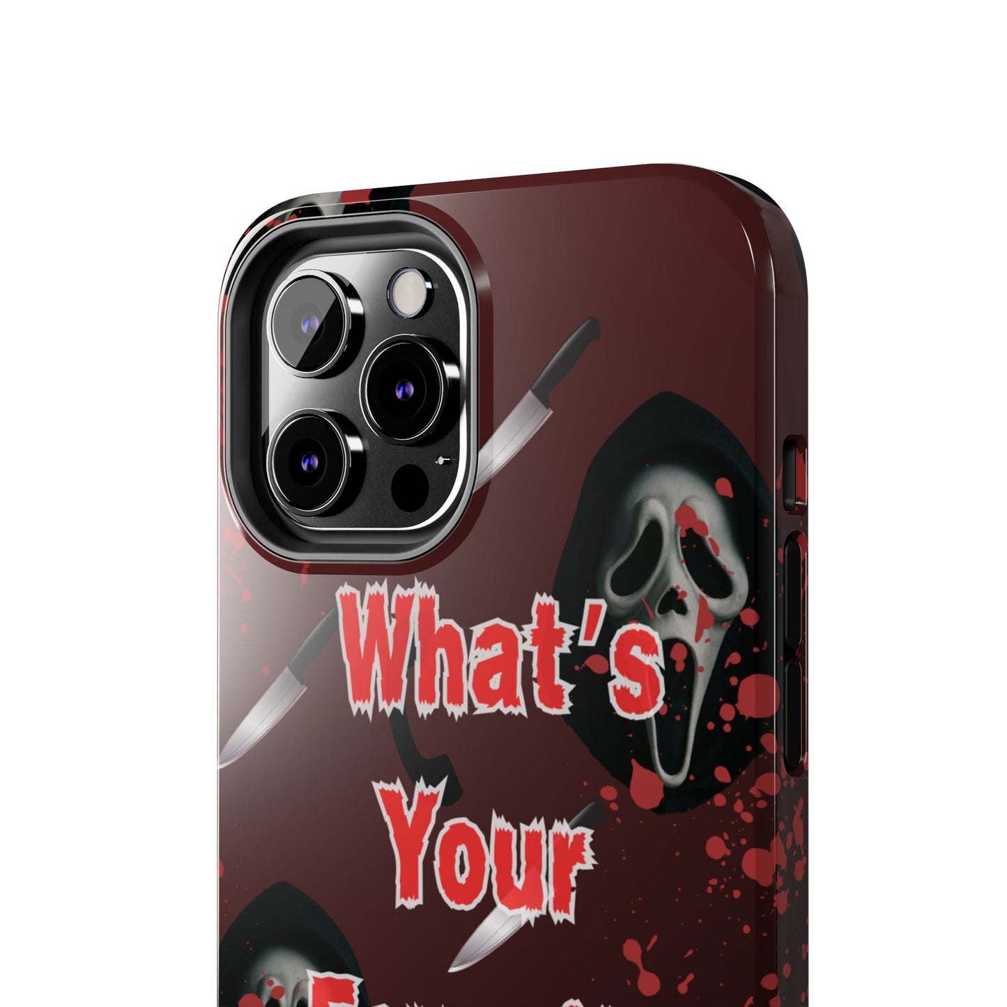 Horror-Themed Phone Case for Movie Lovers, Tough Clear Case for Halloween, Scary Movie Fan Gift, Smartphone Cover, Unique Horror Design