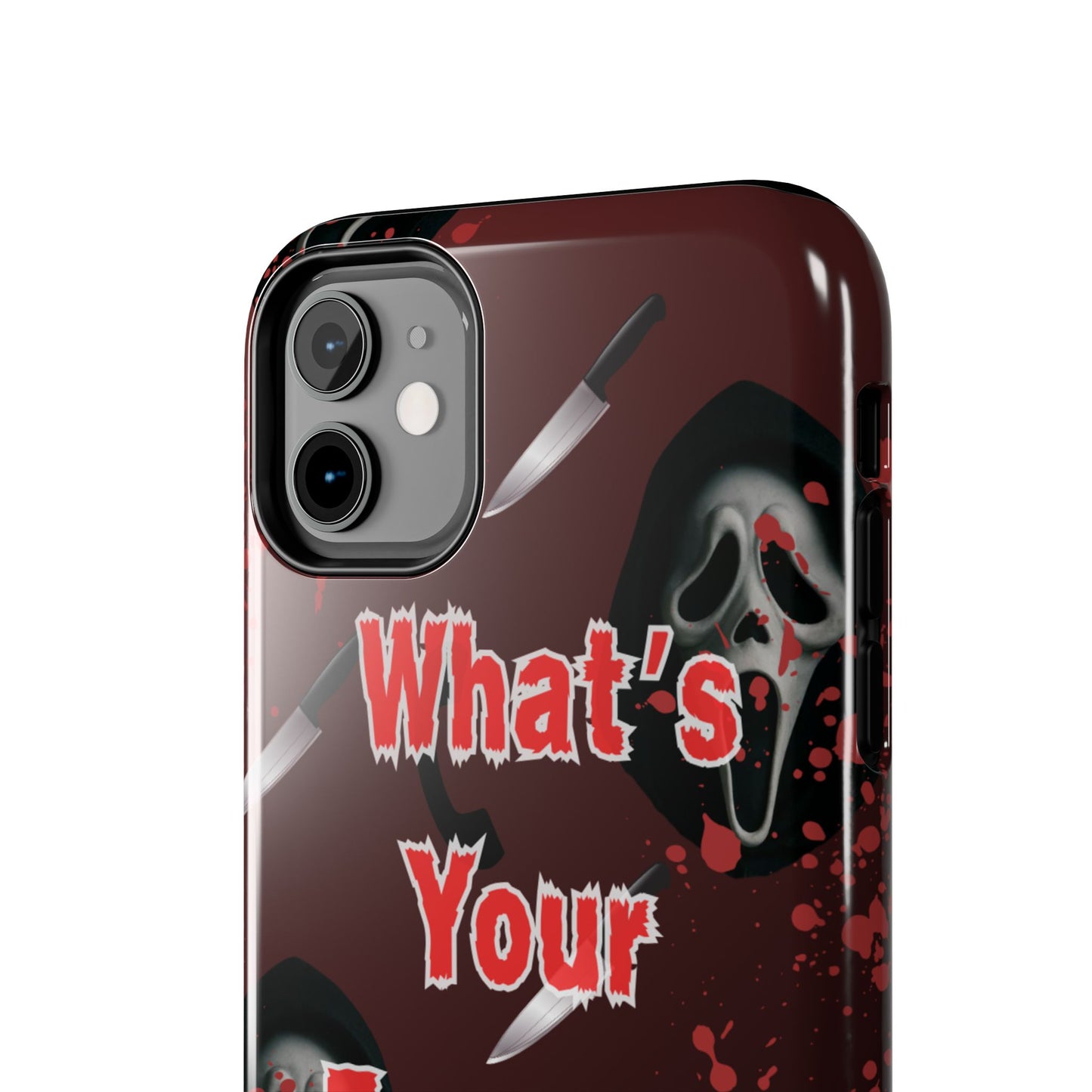 Horror-Themed Phone Case for Movie Lovers, Tough Clear Case for Halloween, Scary Movie Fan Gift, Smartphone Cover, Unique Horror Design