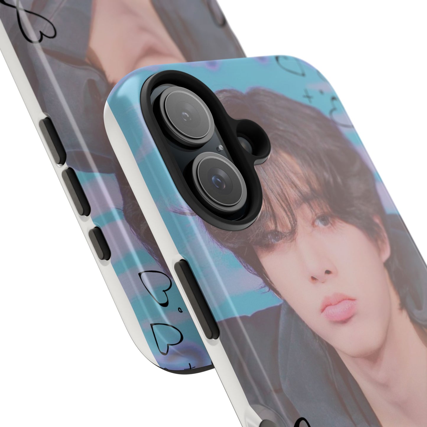 Jake Sim Phone Case, Trendy Phone Accessory, Unique Gift, Love Design, Customizable Phone Case, Heart Print Case