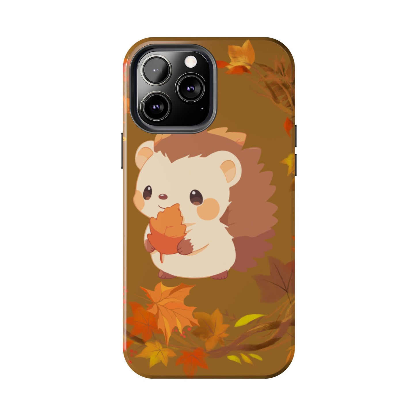 Cute Hedgehog Phone Cases, Fall Decor, Animal Lovers Gifts, Autumn Vibes, Unique Cell Phone Cover, Hedgehog Design