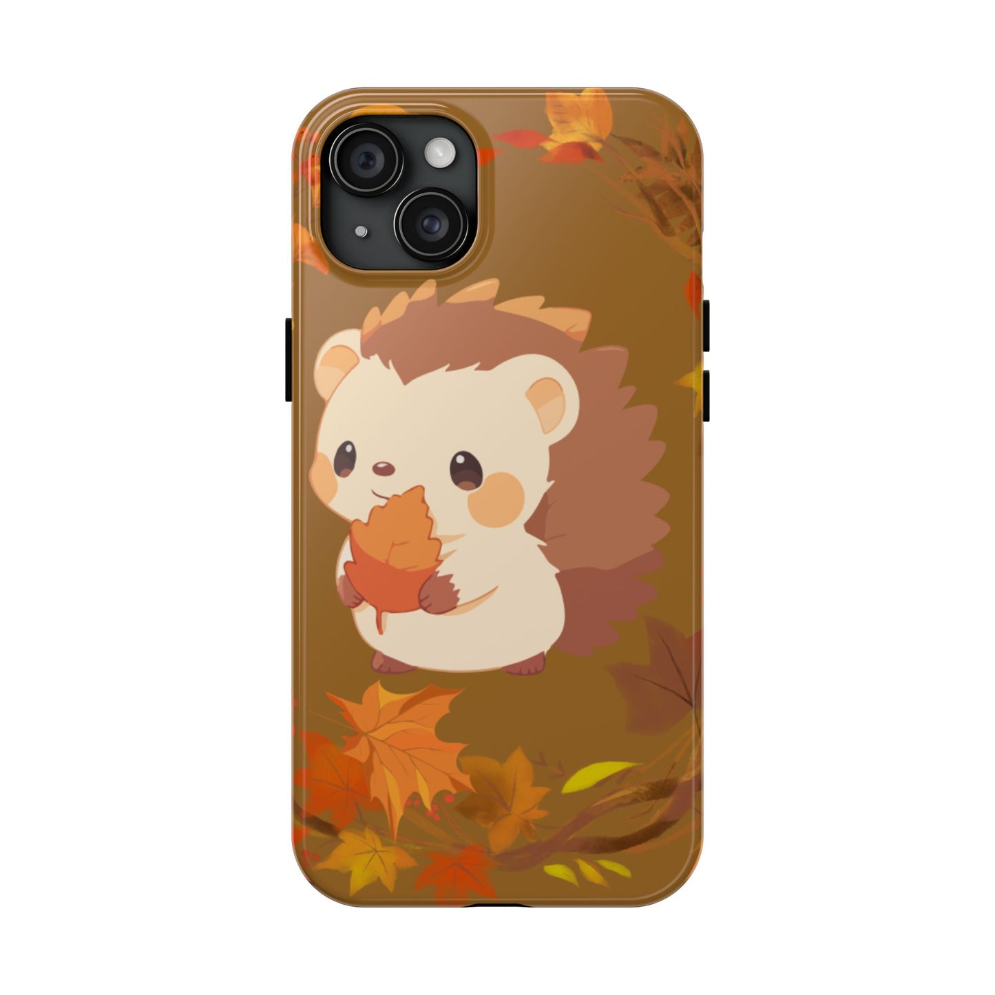 Cute Hedgehog Phone Cases, Fall Decor, Animal Lovers Gifts, Autumn Vibes, Unique Cell Phone Cover, Hedgehog Design