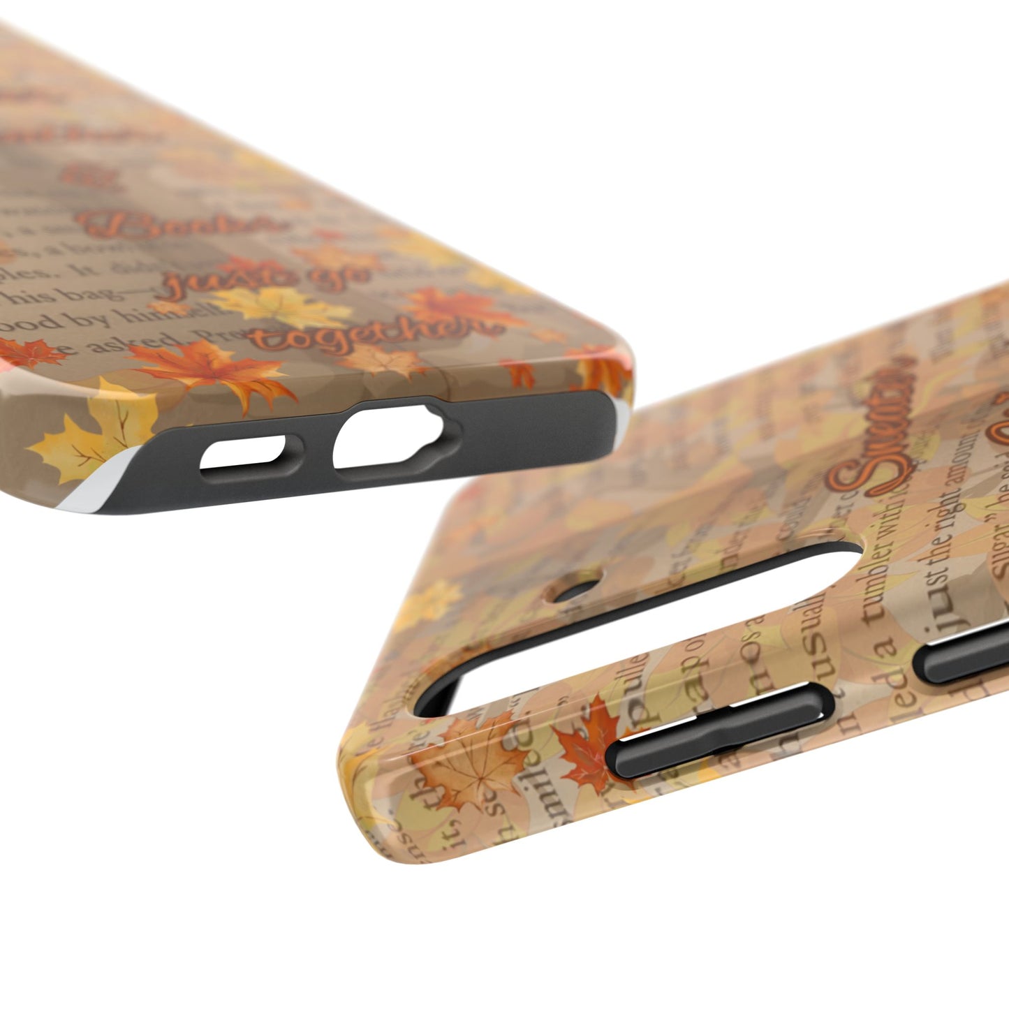 Sweater Weather Phone Case, Cozy Book Lover Accessories, Fall Aesthetic, Ideal for Readers, Unique Gift for Bookworms, Autumn Vibes