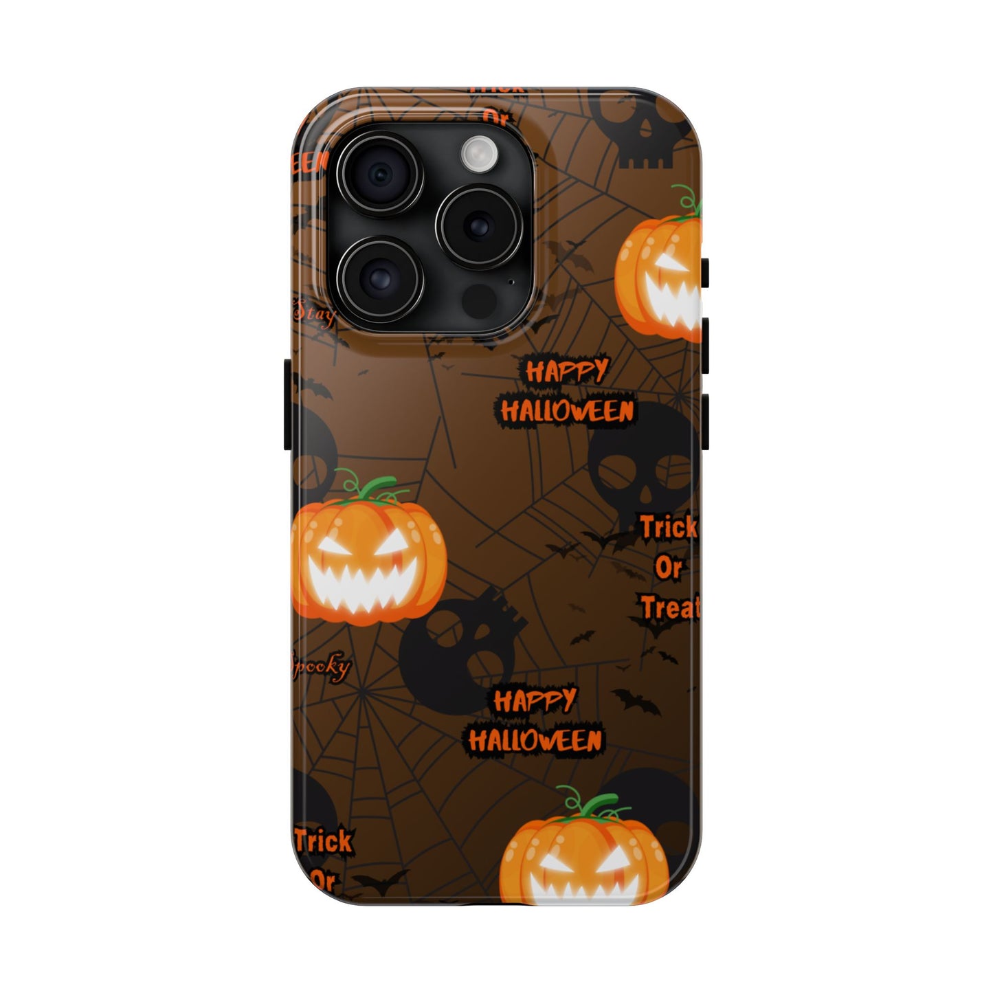 Halloween Tough Phone Cases, Spooky Mobile Covers, Trick or Treat Phone Case, Halloween Gifts, Fall Tech Accessories