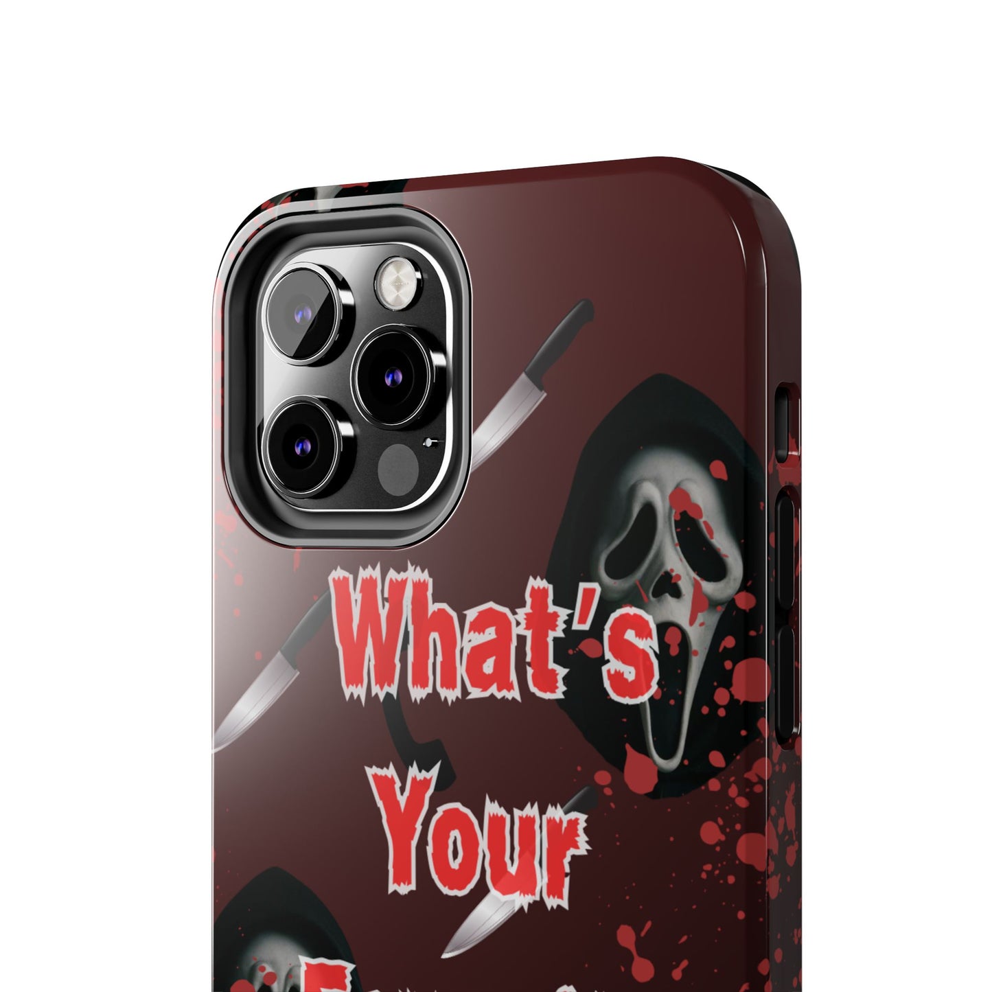 Horror-Themed Phone Case for Movie Lovers, Tough Clear Case for Halloween, Scary Movie Fan Gift, Smartphone Cover, Unique Horror Design