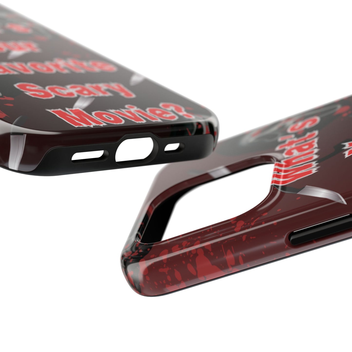 Horror-Themed Phone Case for Movie Lovers, Tough Clear Case for Halloween, Scary Movie Fan Gift, Smartphone Cover, Unique Horror Design