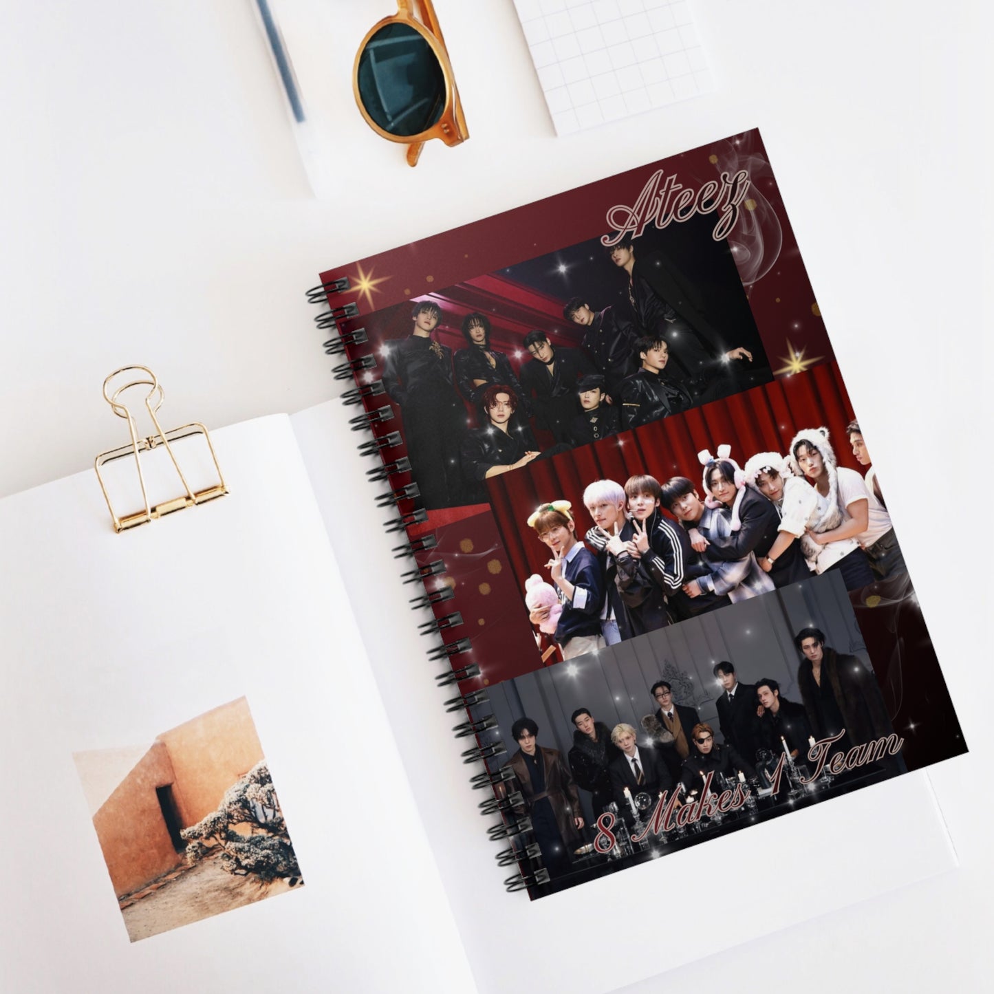 Ateez Spiral Notebook – Ruled Journal for Atiny