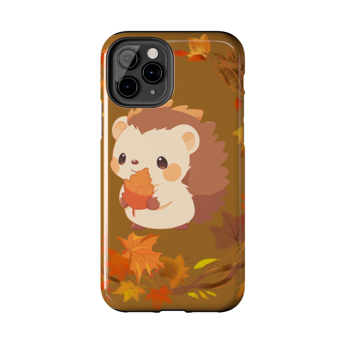Cute Hedgehog Phone Cases, Fall Decor, Animal Lovers Gifts, Autumn Vibes, Unique Cell Phone Cover, Hedgehog Design