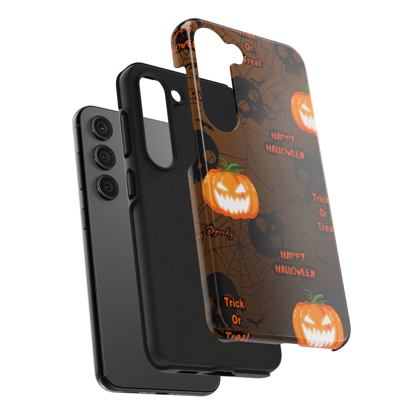 Halloween Tough Phone Cases, Spooky Mobile Covers, Trick or Treat Phone Case, Halloween Gifts, Fall Tech Accessories
