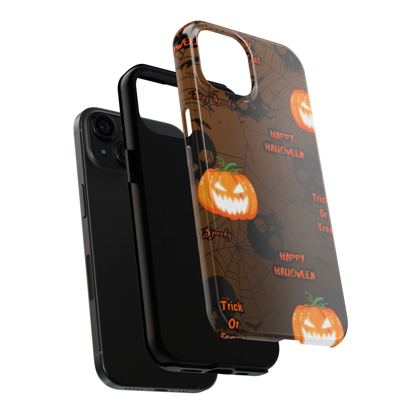 Halloween Tough Phone Cases, Spooky Mobile Covers, Trick or Treat Phone Case, Halloween Gifts, Fall Tech Accessories