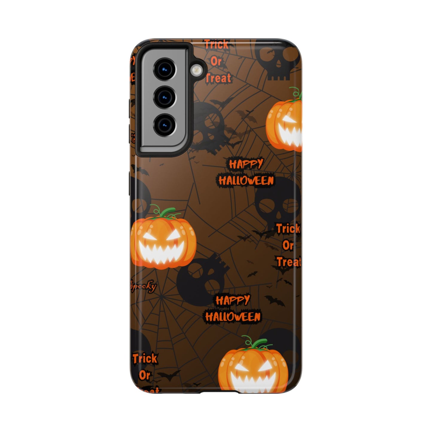 Halloween Tough Phone Cases, Spooky Mobile Covers, Trick or Treat Phone Case, Halloween Gifts, Fall Tech Accessories