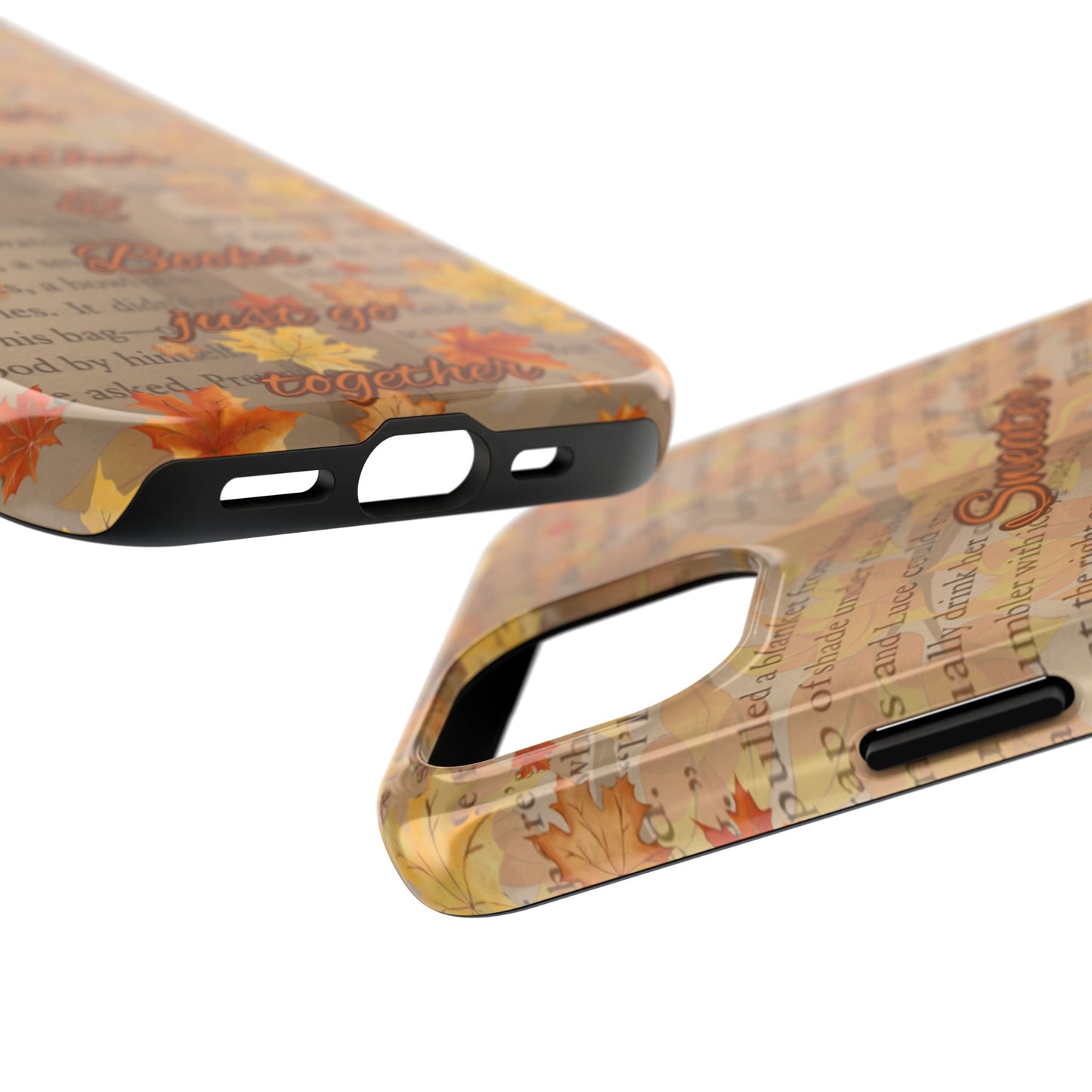 Sweater Weather Phone Case, Cozy Book Lover Accessories, Fall Aesthetic, Ideal for Readers, Unique Gift for Bookworms, Autumn Vibes