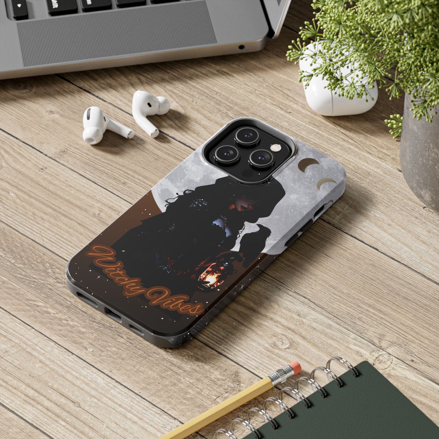 Witchy Vibes Tough Phone Case | Artistic Protection for Your Phone | Halloween Gifts, Witch Accessories, Unique Phone Cover, Magical Decor
