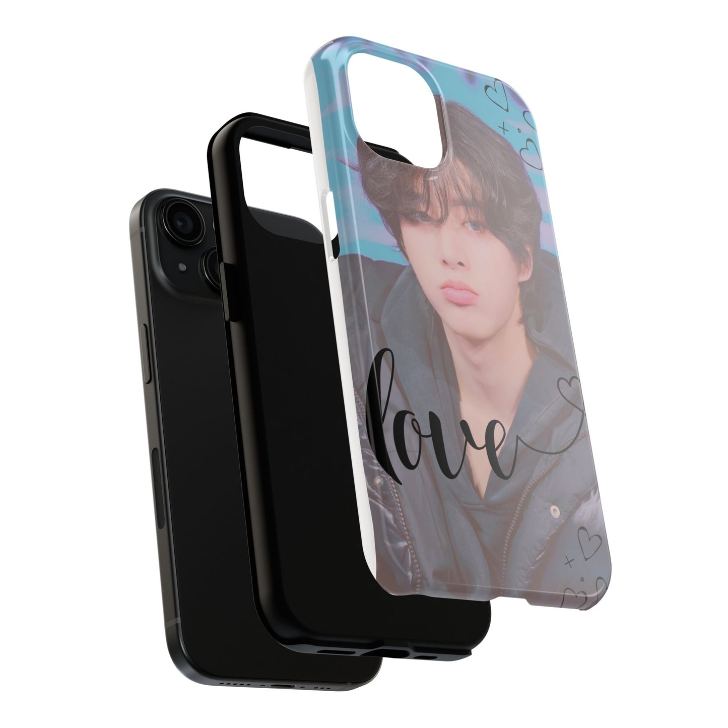 Jake Sim Phone Case, Trendy Phone Accessory, Unique Gift, Love Design, Customizable Phone Case, Heart Print Case