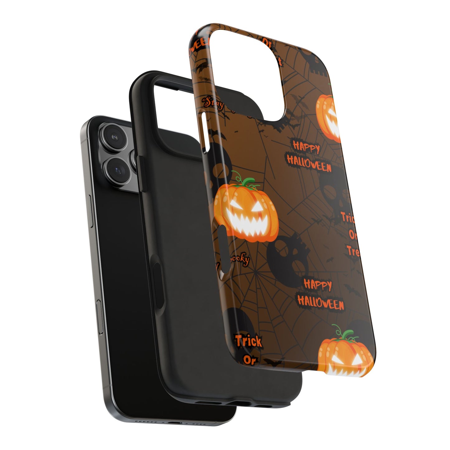 Halloween Tough Phone Cases, Spooky Mobile Covers, Trick or Treat Phone Case, Halloween Gifts, Fall Tech Accessories