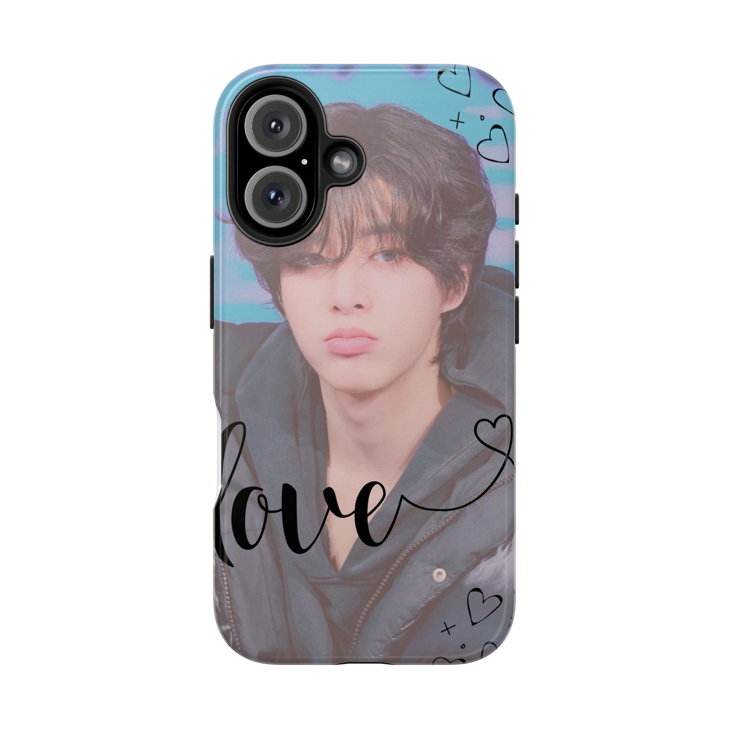 Jake Sim Phone Case, Trendy Phone Accessory, Unique Gift, Love Design, Customizable Phone Case, Heart Print Case