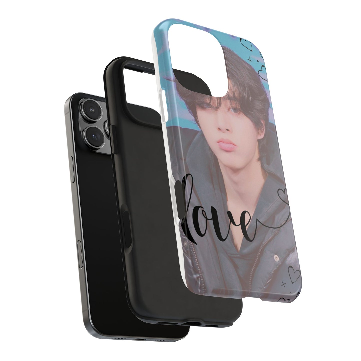 Jake Sim Phone Case, Trendy Phone Accessory, Unique Gift, Love Design, Customizable Phone Case, Heart Print Case