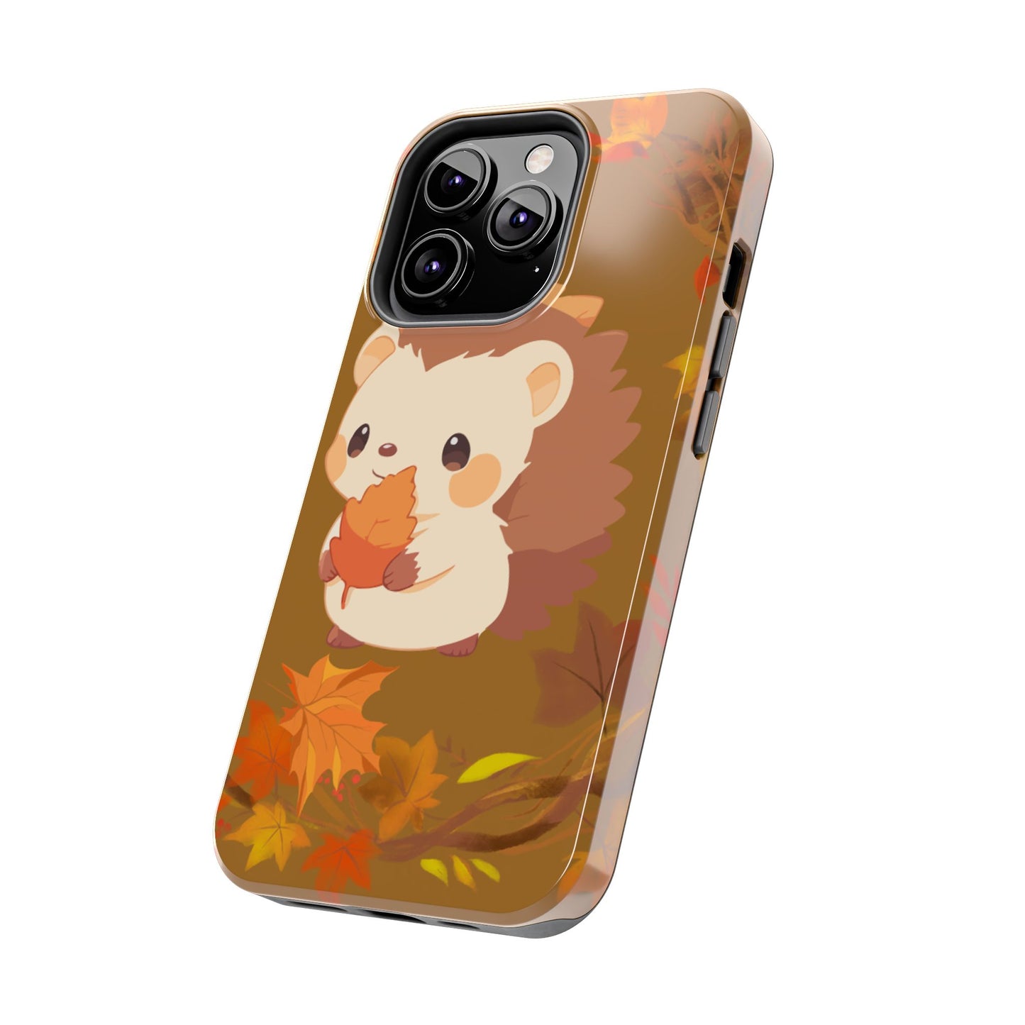 Cute Hedgehog Phone Cases, Fall Decor, Animal Lovers Gifts, Autumn Vibes, Unique Cell Phone Cover, Hedgehog Design