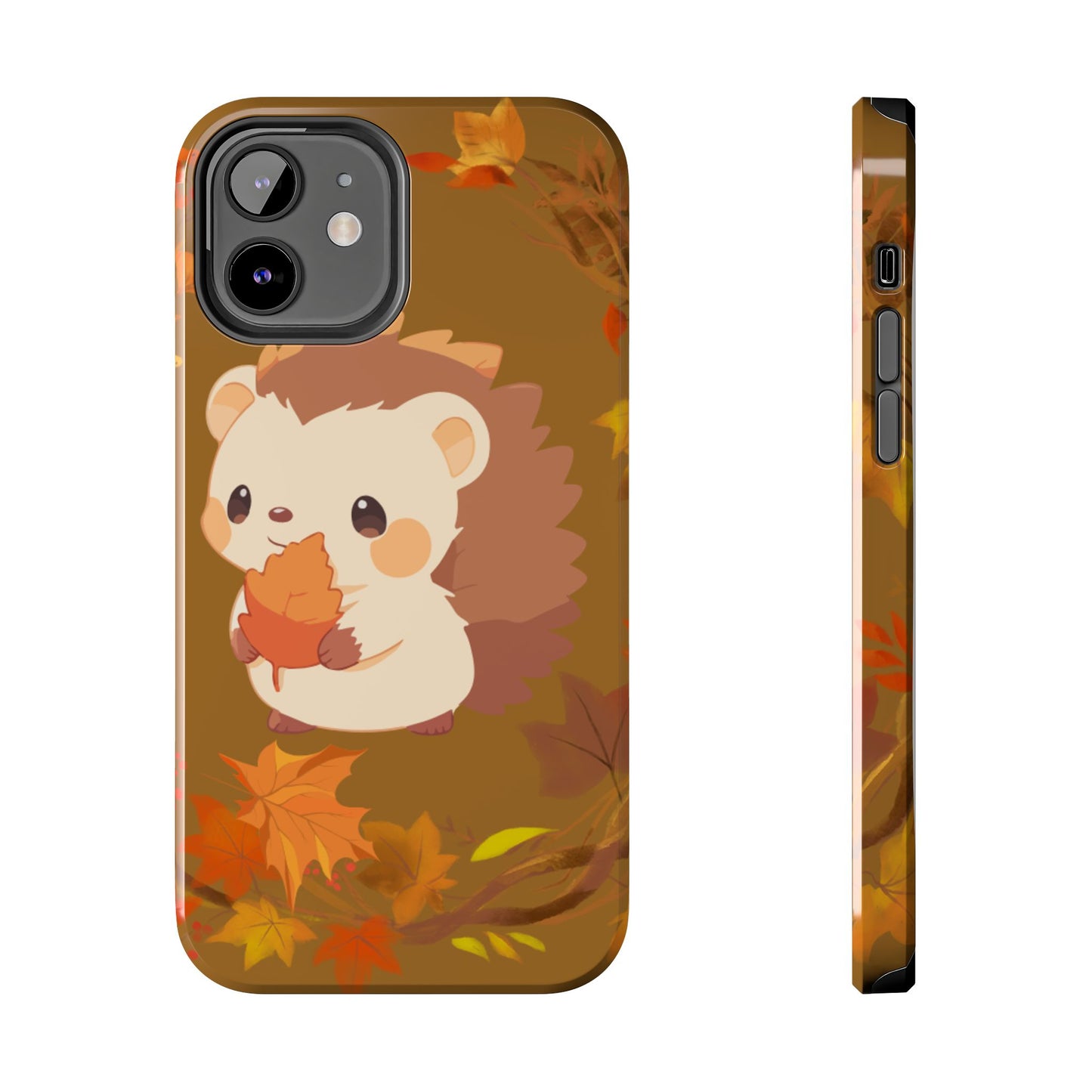 Cute Hedgehog Phone Cases, Fall Decor, Animal Lovers Gifts, Autumn Vibes, Unique Cell Phone Cover, Hedgehog Design