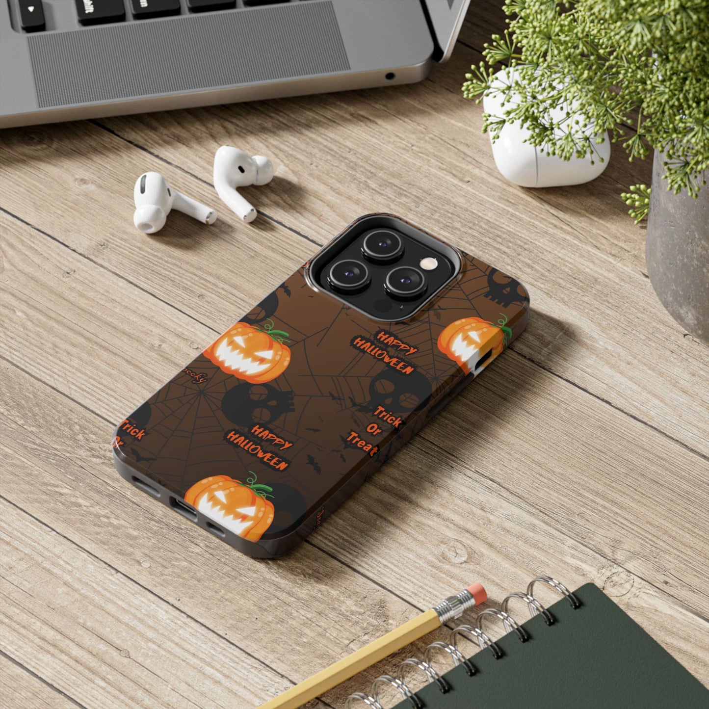 Halloween Tough Phone Cases, Spooky Mobile Covers, Trick or Treat Phone Case, Halloween Gifts, Fall Tech Accessories