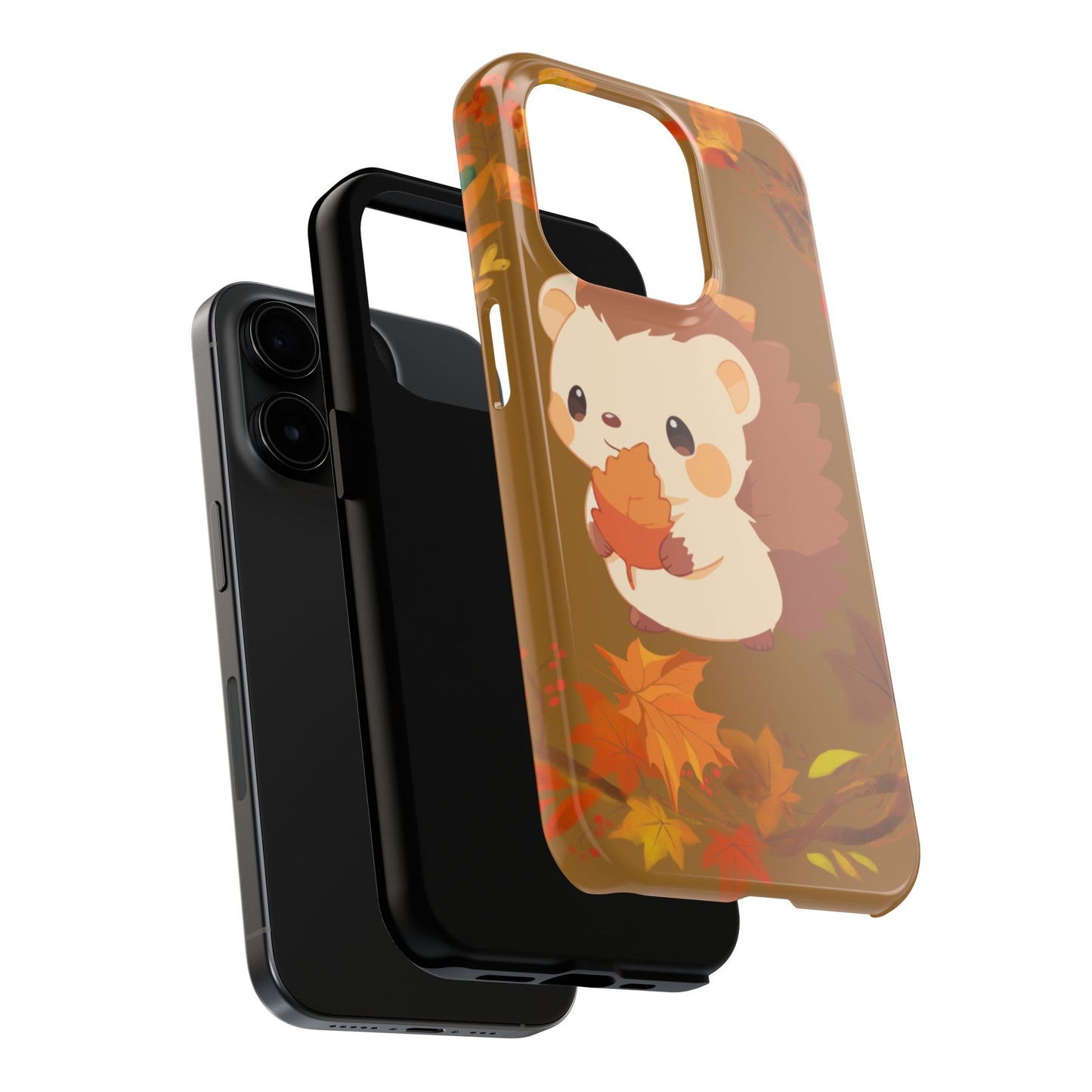 Cute Hedgehog Phone Cases, Fall Decor, Animal Lovers Gifts, Autumn Vibes, Unique Cell Phone Cover, Hedgehog Design